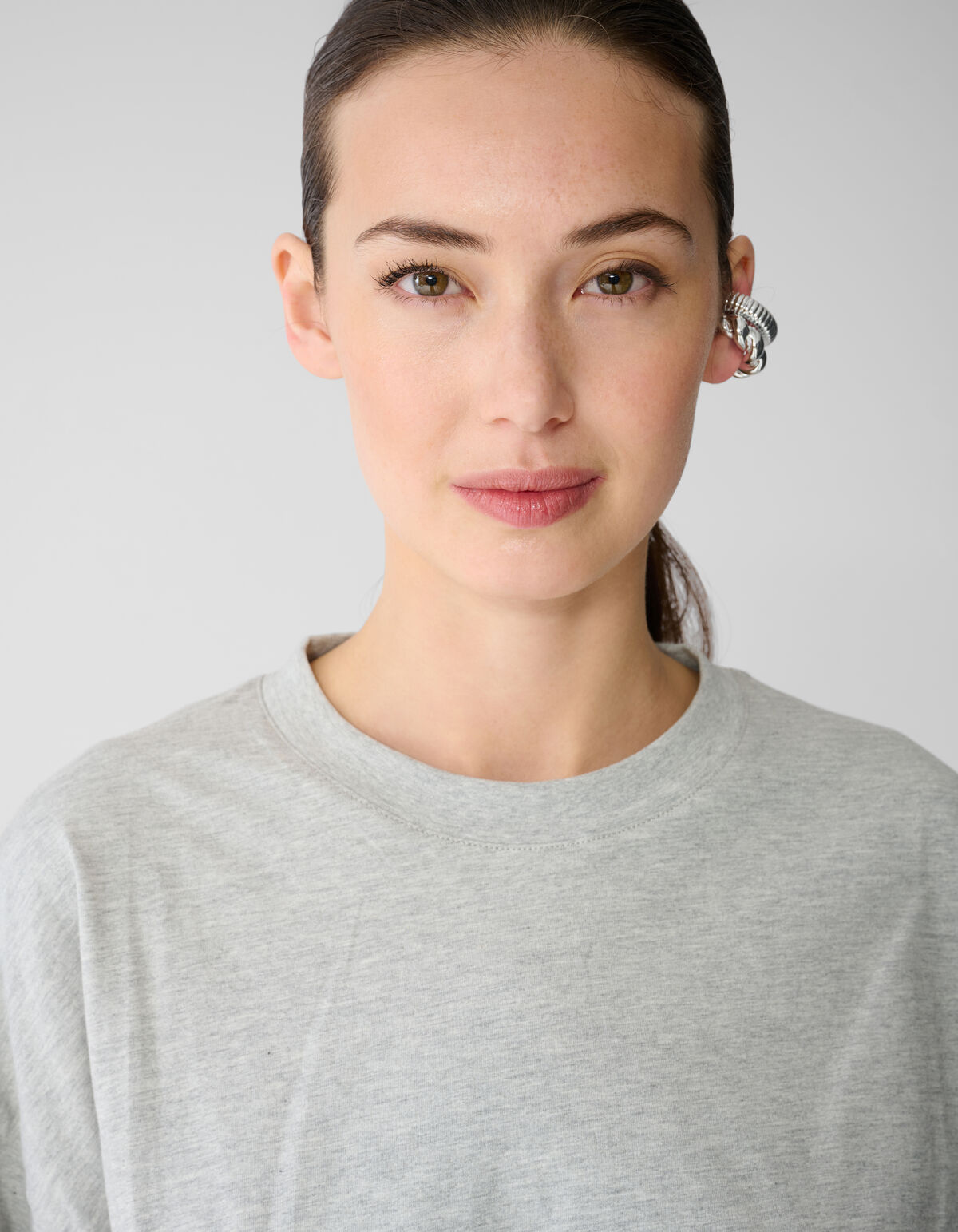 Knot T-Shirt Hellgrau SHOEBY WOMEN