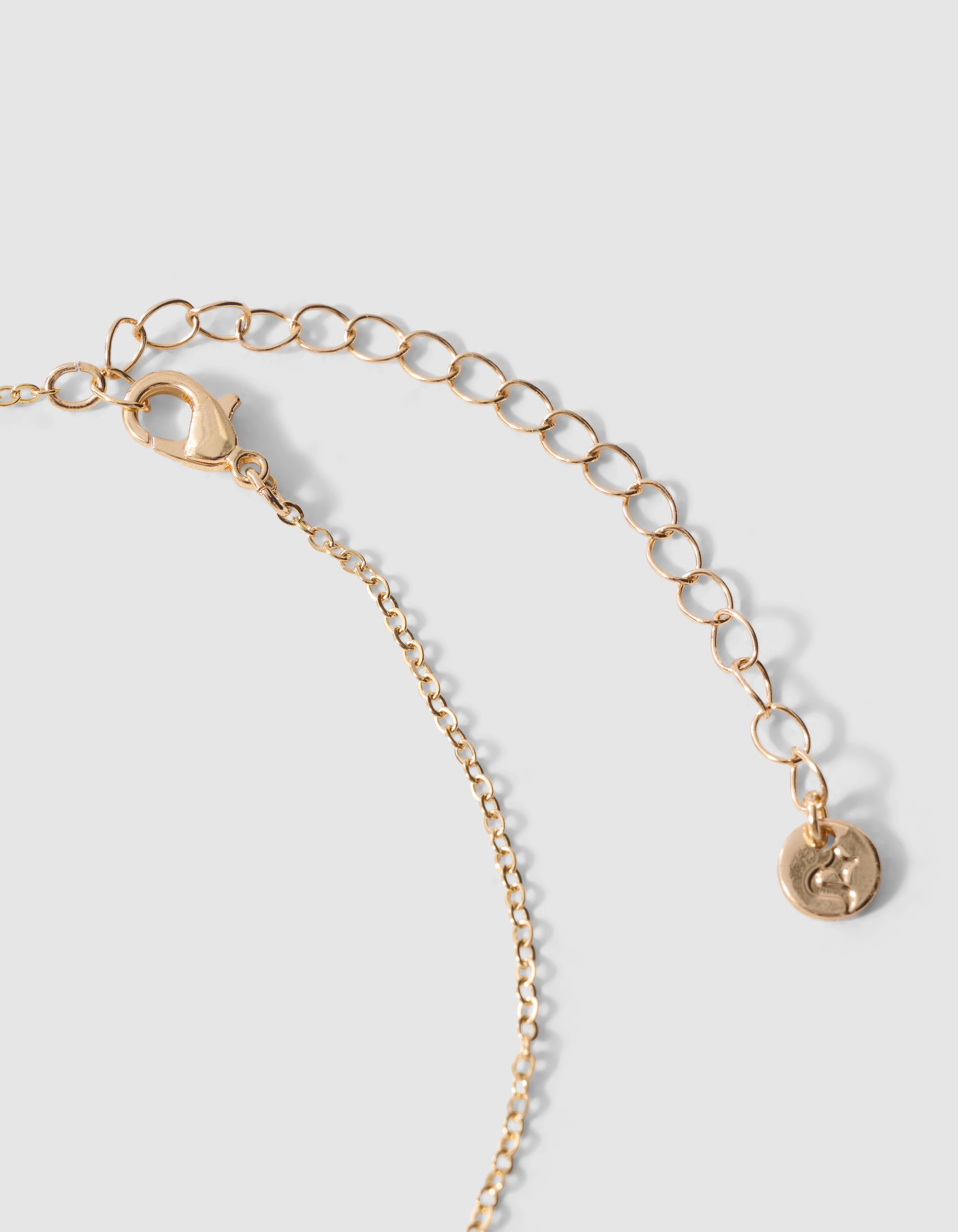Brezel-Anh&auml;nger-Halskette Gold SHOEBY ACCESSOIRES