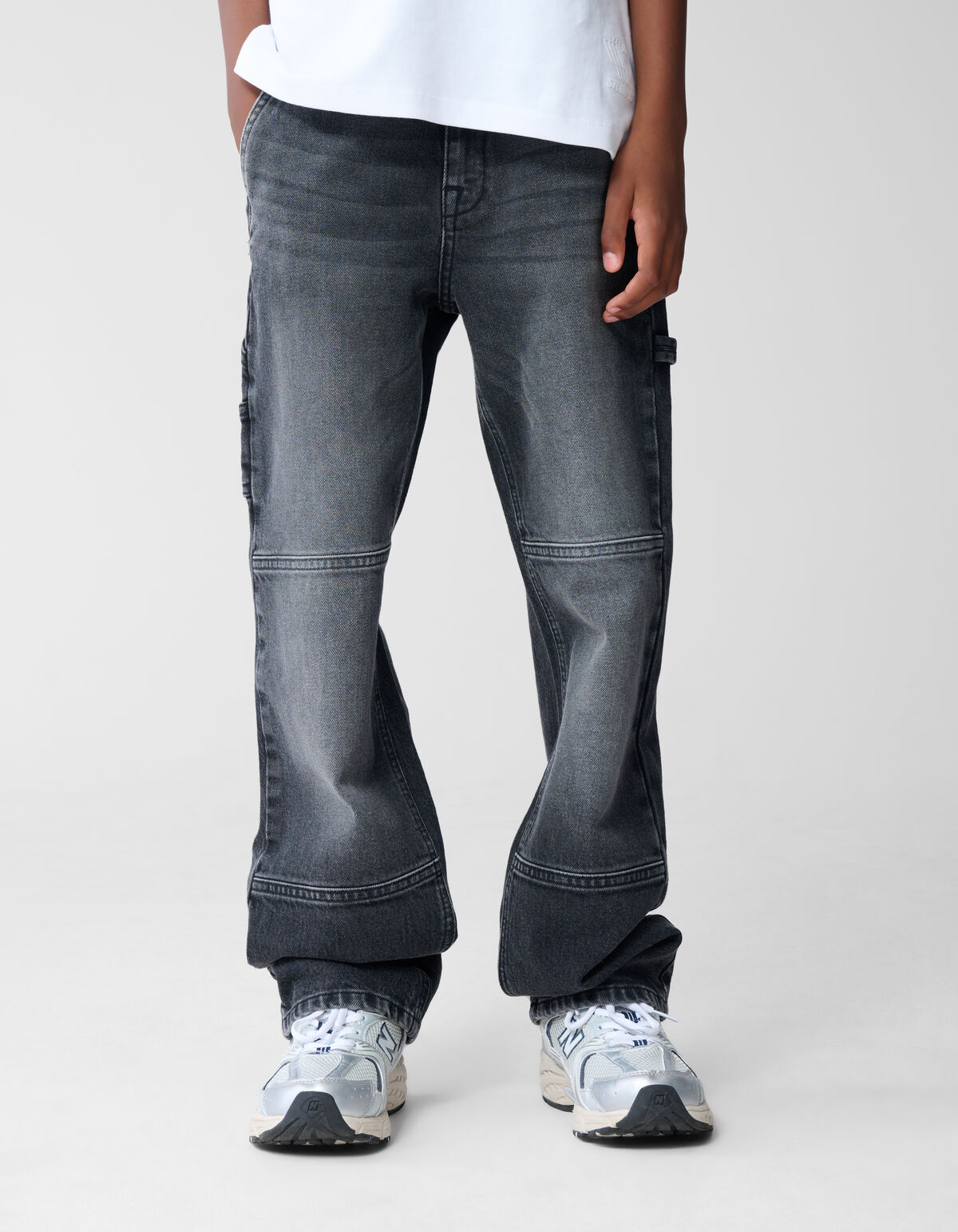 Carpenter Straight Fit Jeans Dunkelgrau SHOEBY BOYS