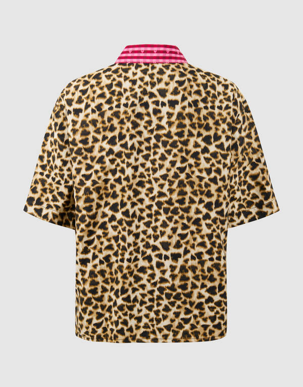 Leopardenbluse in Hellbraun SHOEBY GIRLS