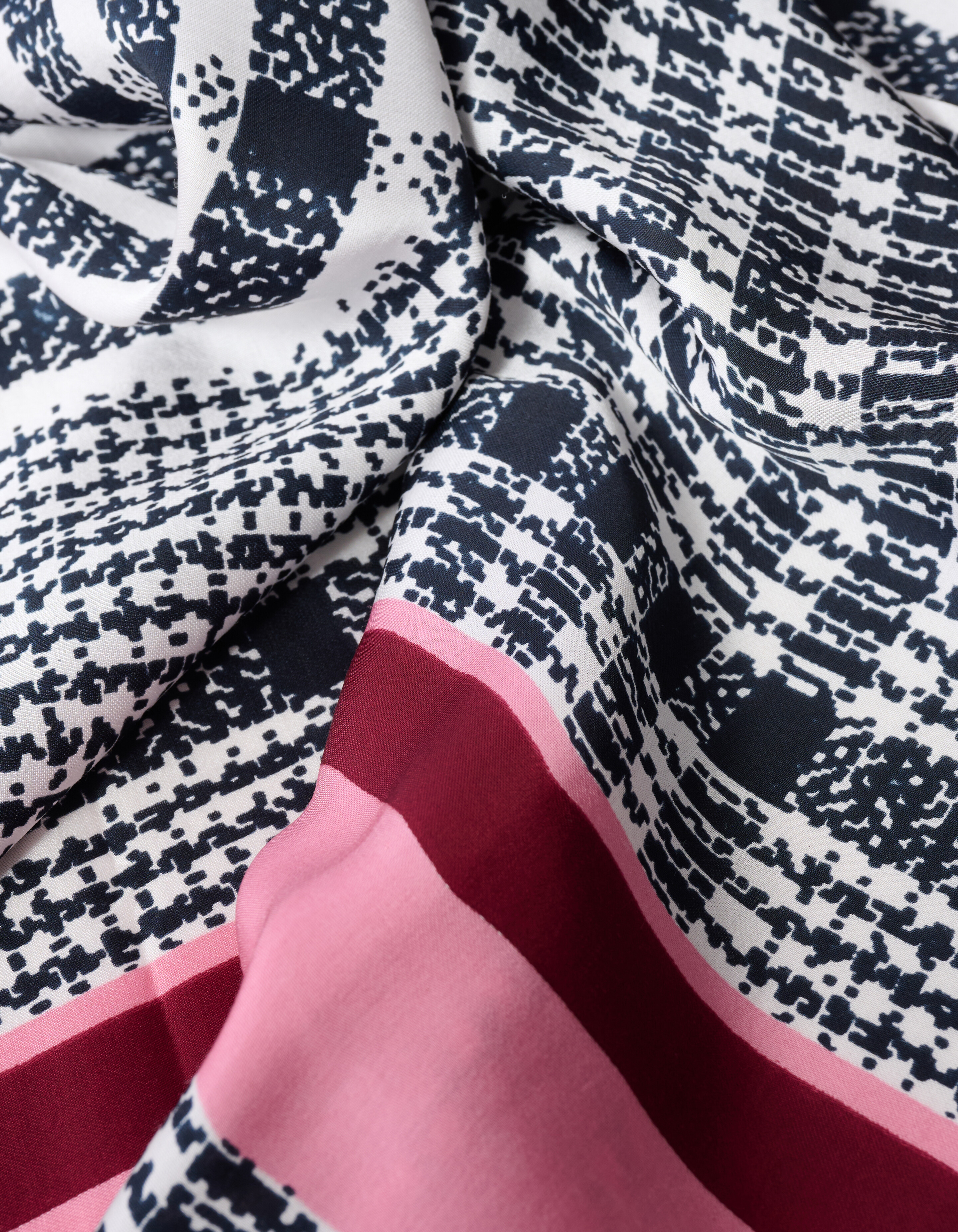 Karierter Schal Schwarz/Wei&szlig; SHOEBY ACCESSOIRES