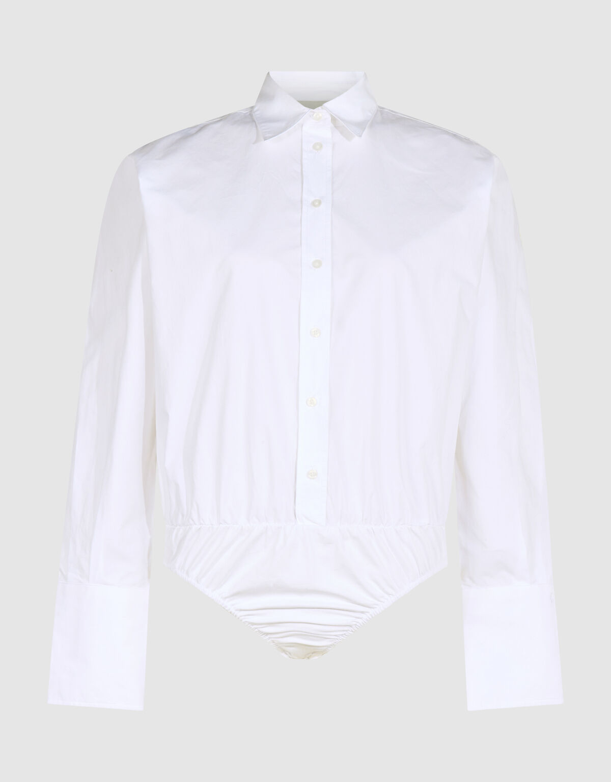Popeline-Blusenbody in Wei&szlig; By Lonneke SHOEBY WOMEN