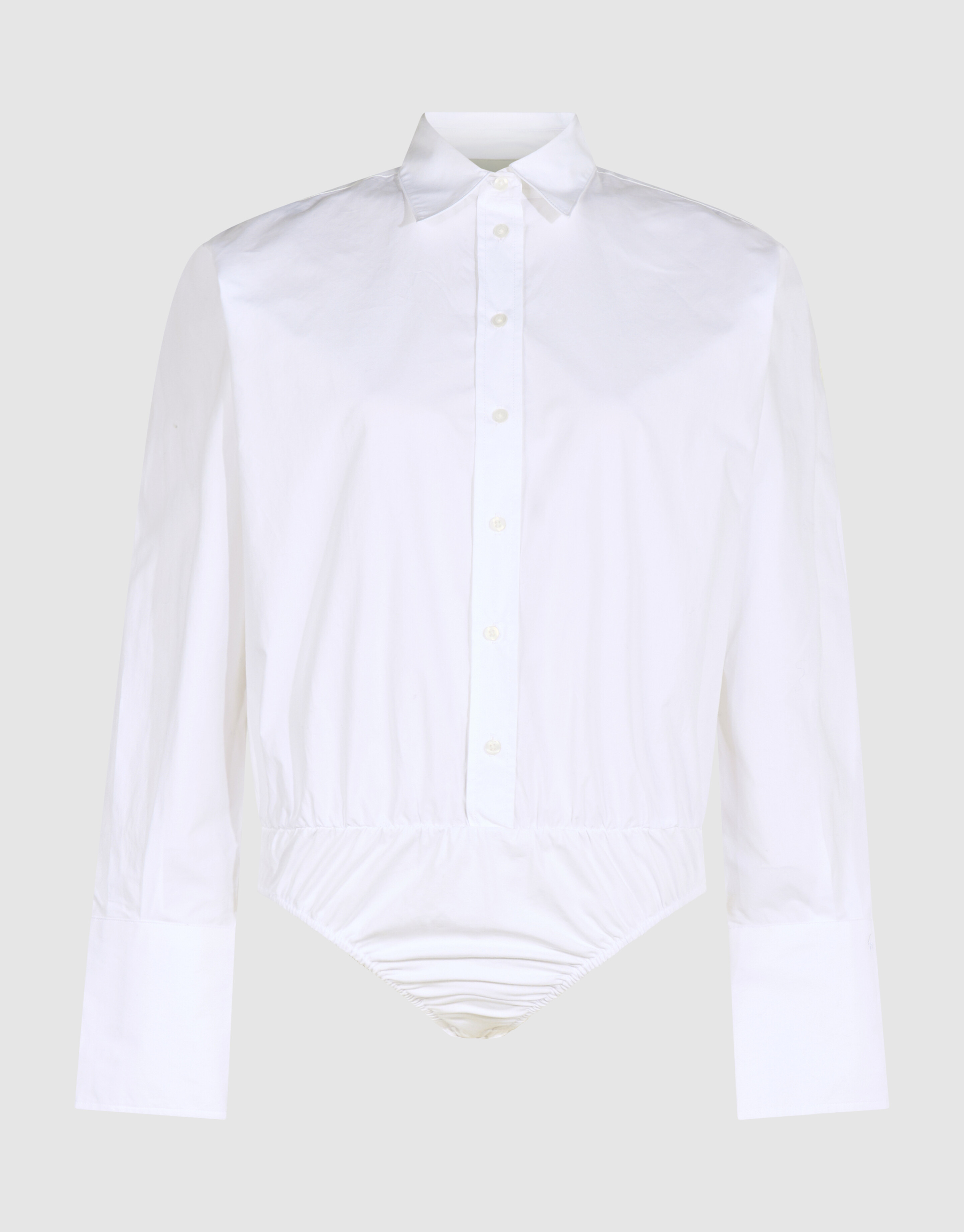 Popeline-Blusenbody in Wei&szlig; By Lonneke SHOEBY WOMEN