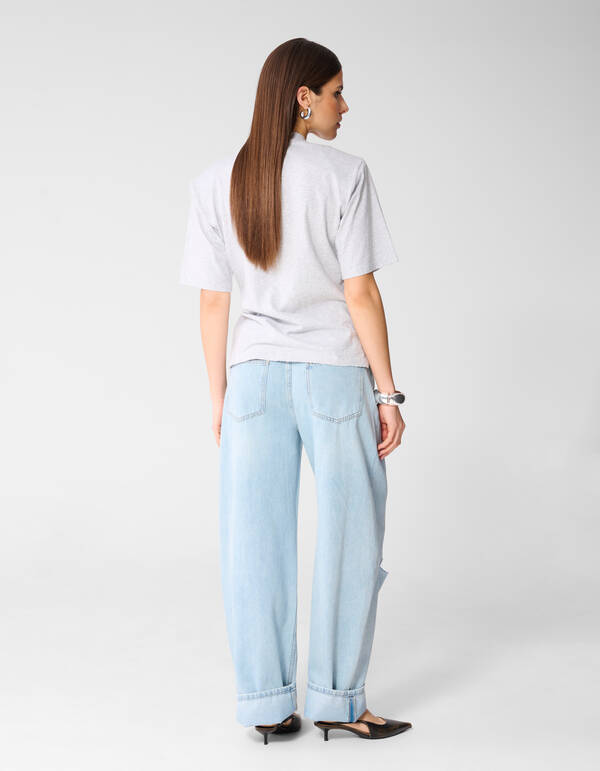 Straight Fit Jeans Gebleicht Von Monica SHOEBY WOMEN