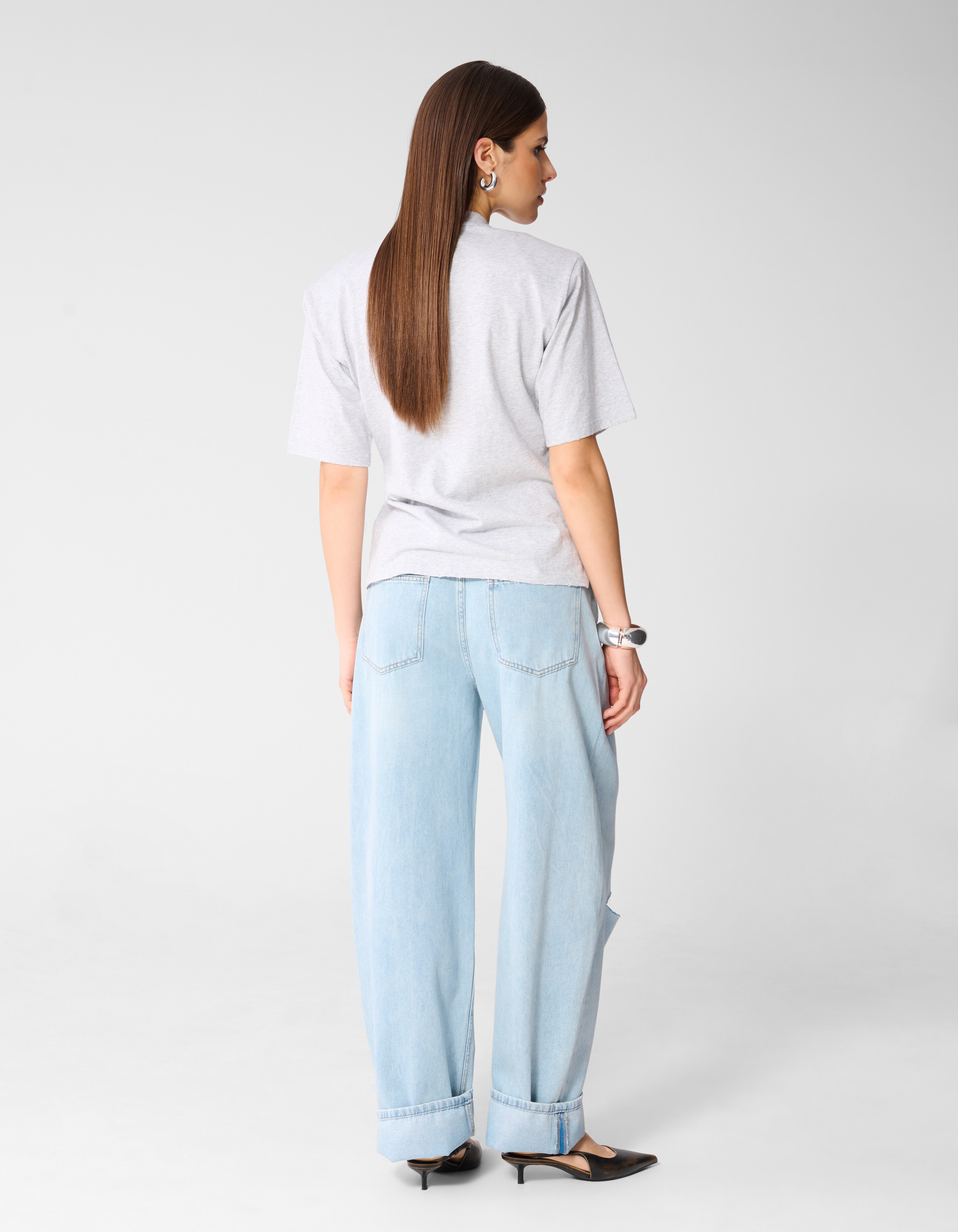 Straight Fit Jeans Gebleicht Von Monica SHOEBY WOMEN