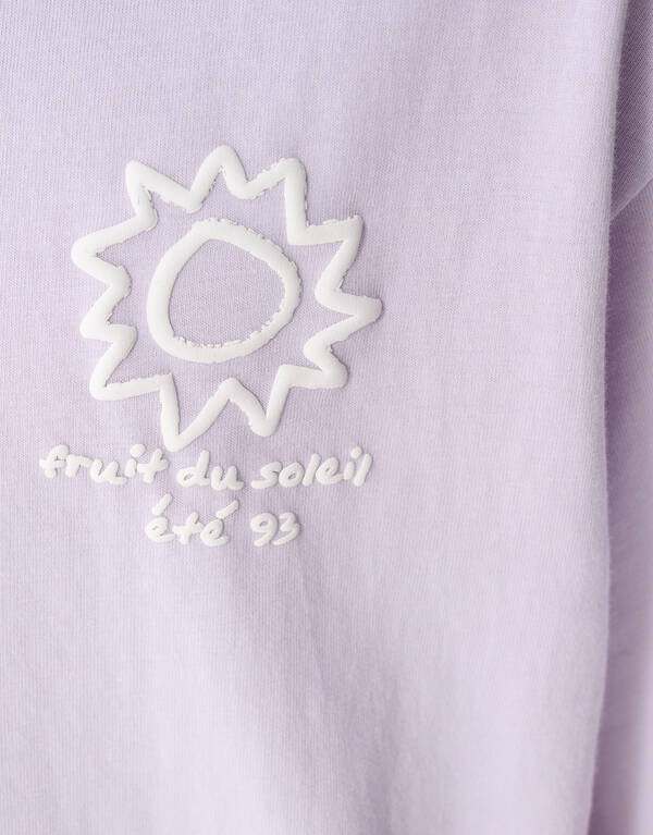 Soleil Artwork T-Shirt Helllila SHOEBY BOYS