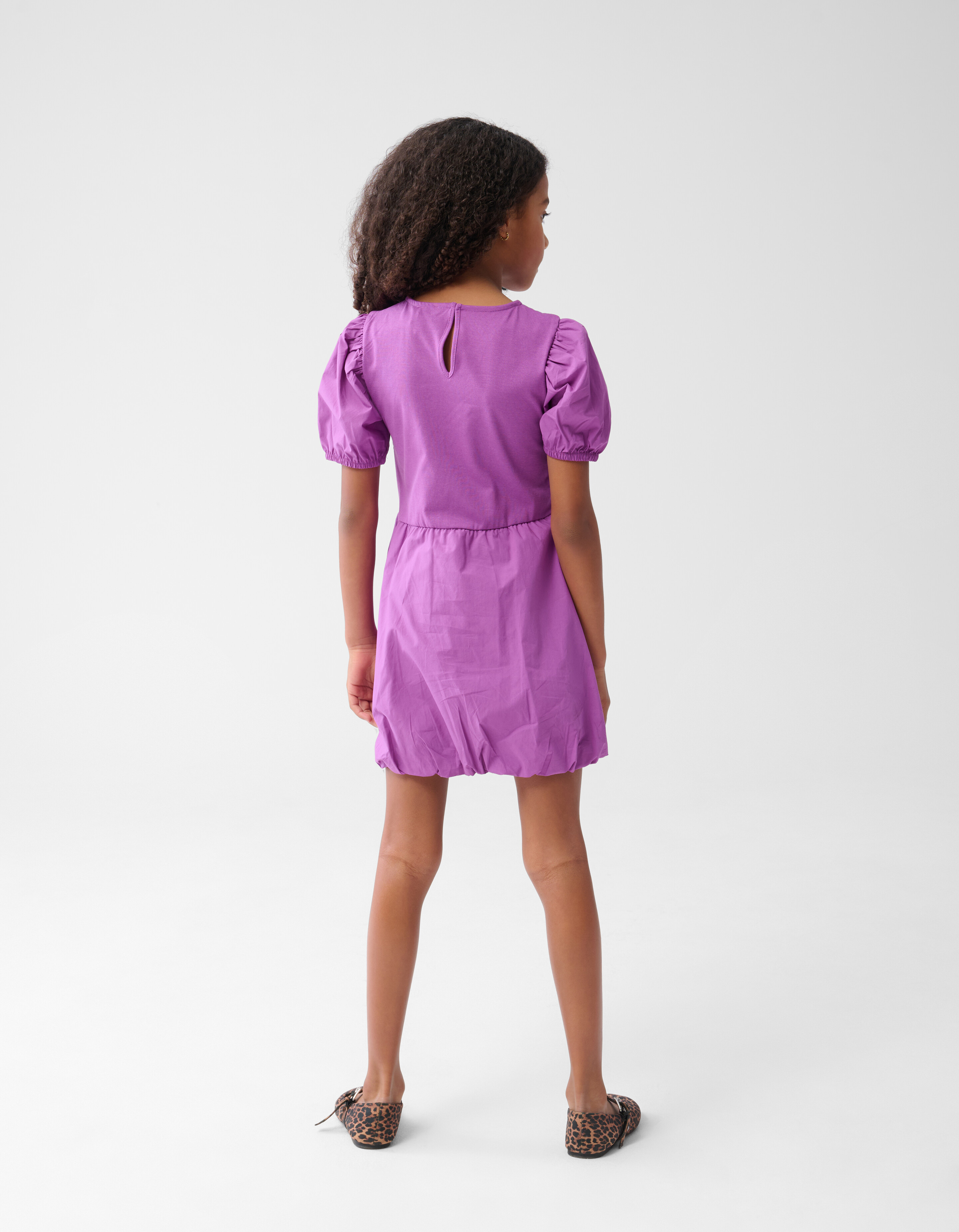Ballon-Fit-Kleid Dunkelviolett SHOEBY GIRLS