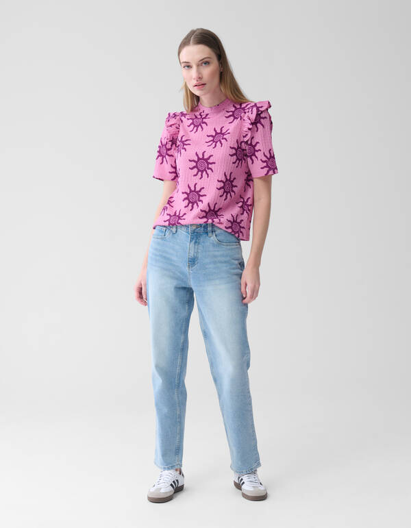 Tapered Fit Jeans Blau SHOEBY WOMEN