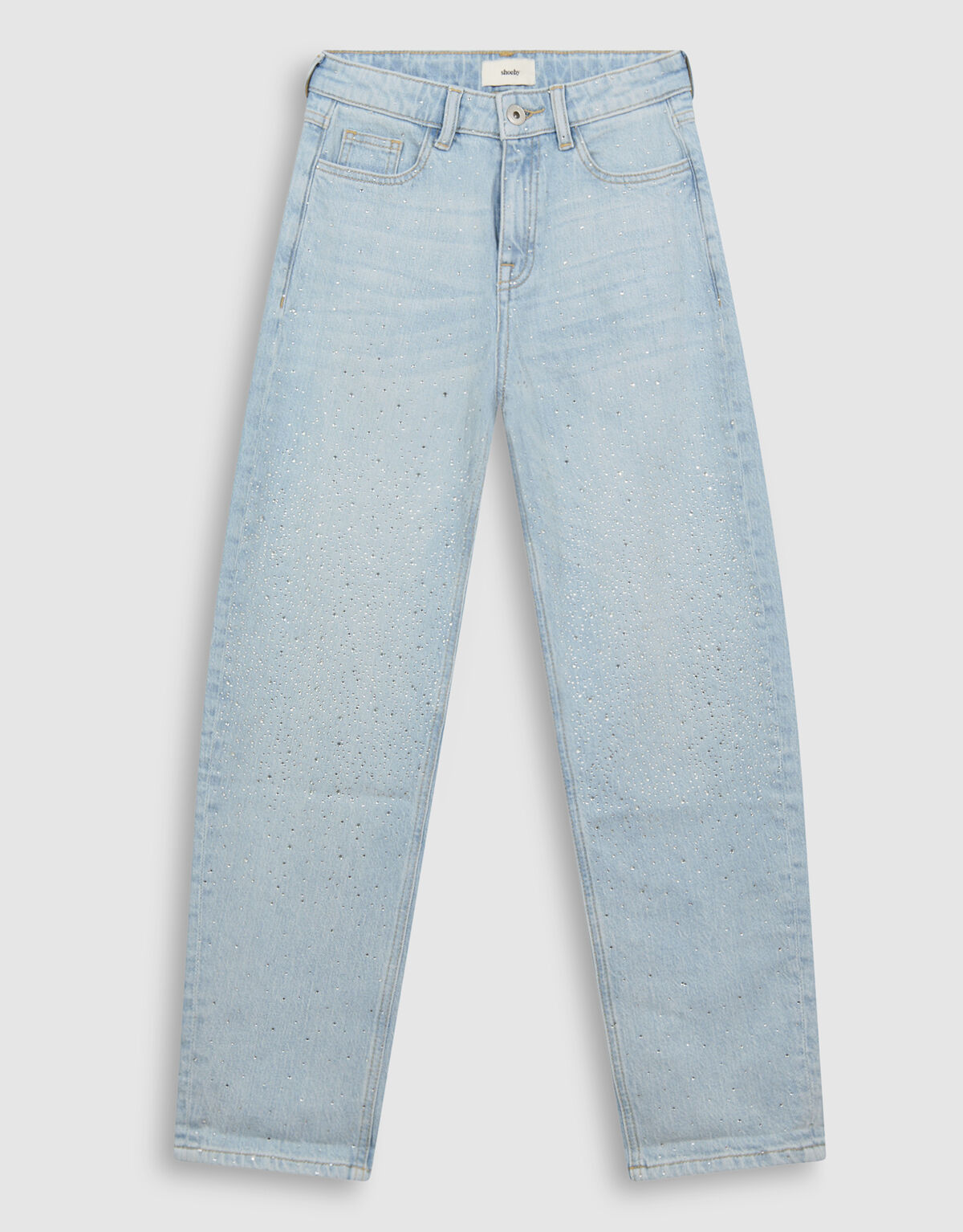 Strass Barrel Fit Jeans Bleached SHOEBY GIRLS