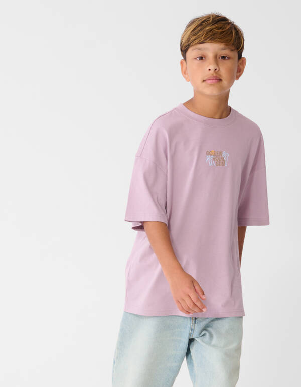 Golden Hour Artwork T-Shirt Hellviolett SHOEBY BOYS