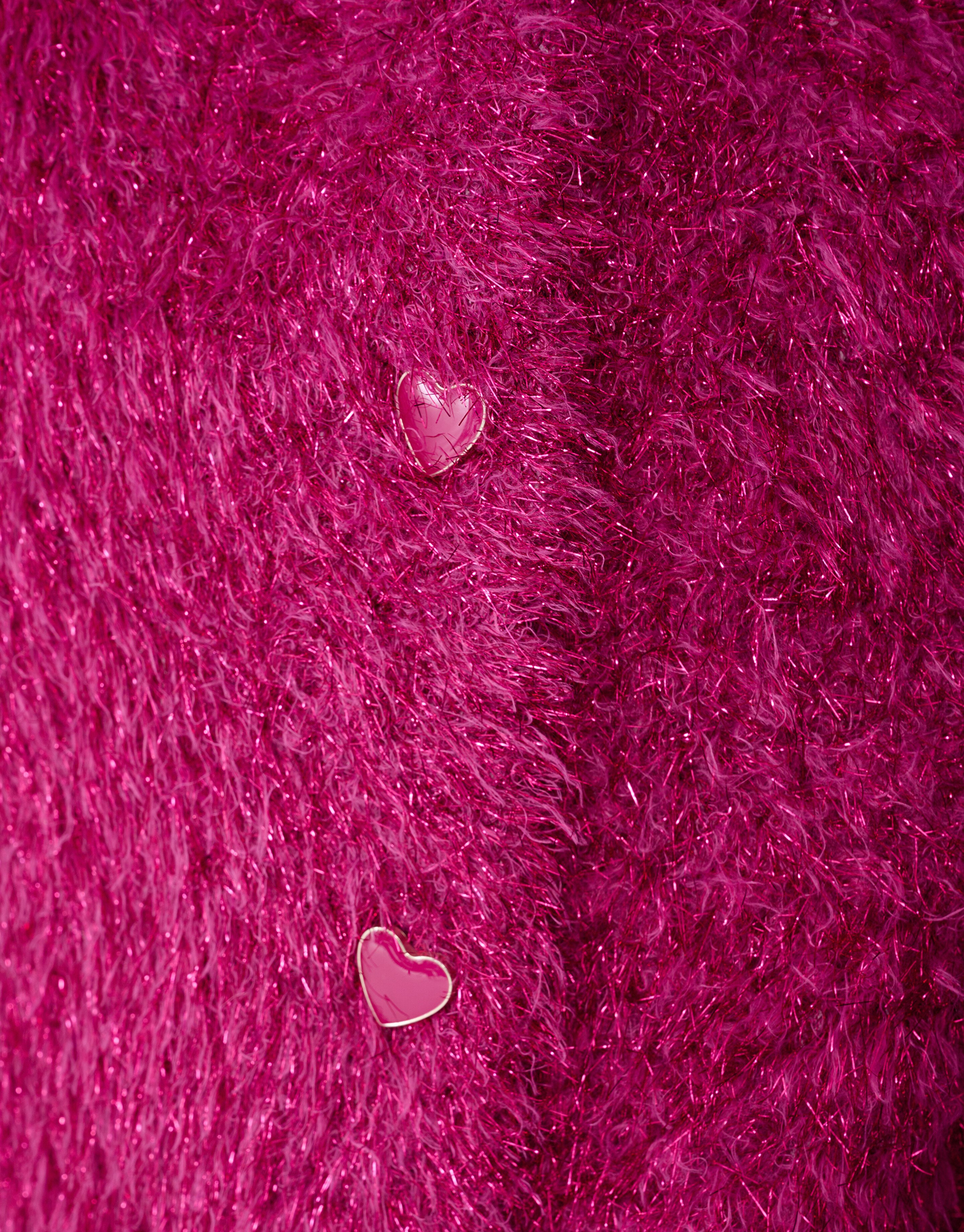 Fluffy Glitter Weste Dunkelrosa SHOEBY GIRLS