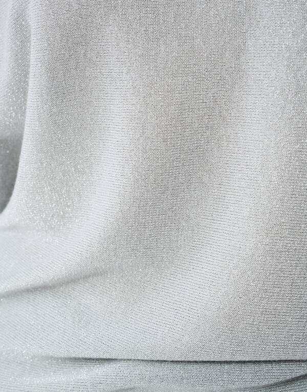 Glitzer Fledermaus Pullover Hellgrau SHOEBY WOMEN