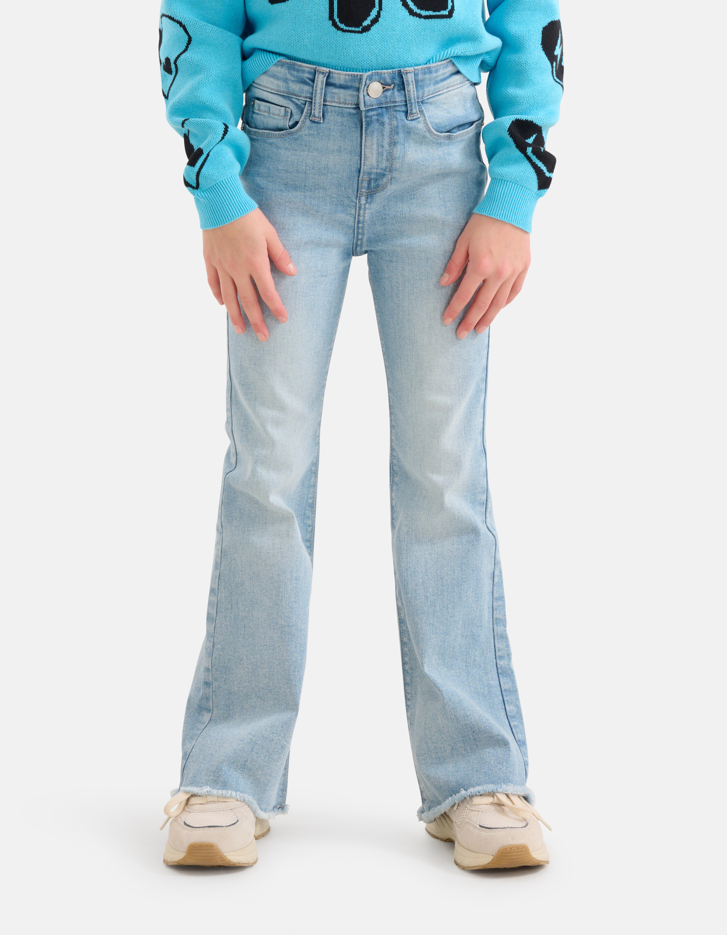 Flared Fit Jeans gebleicht SHOEBY GIRLS
