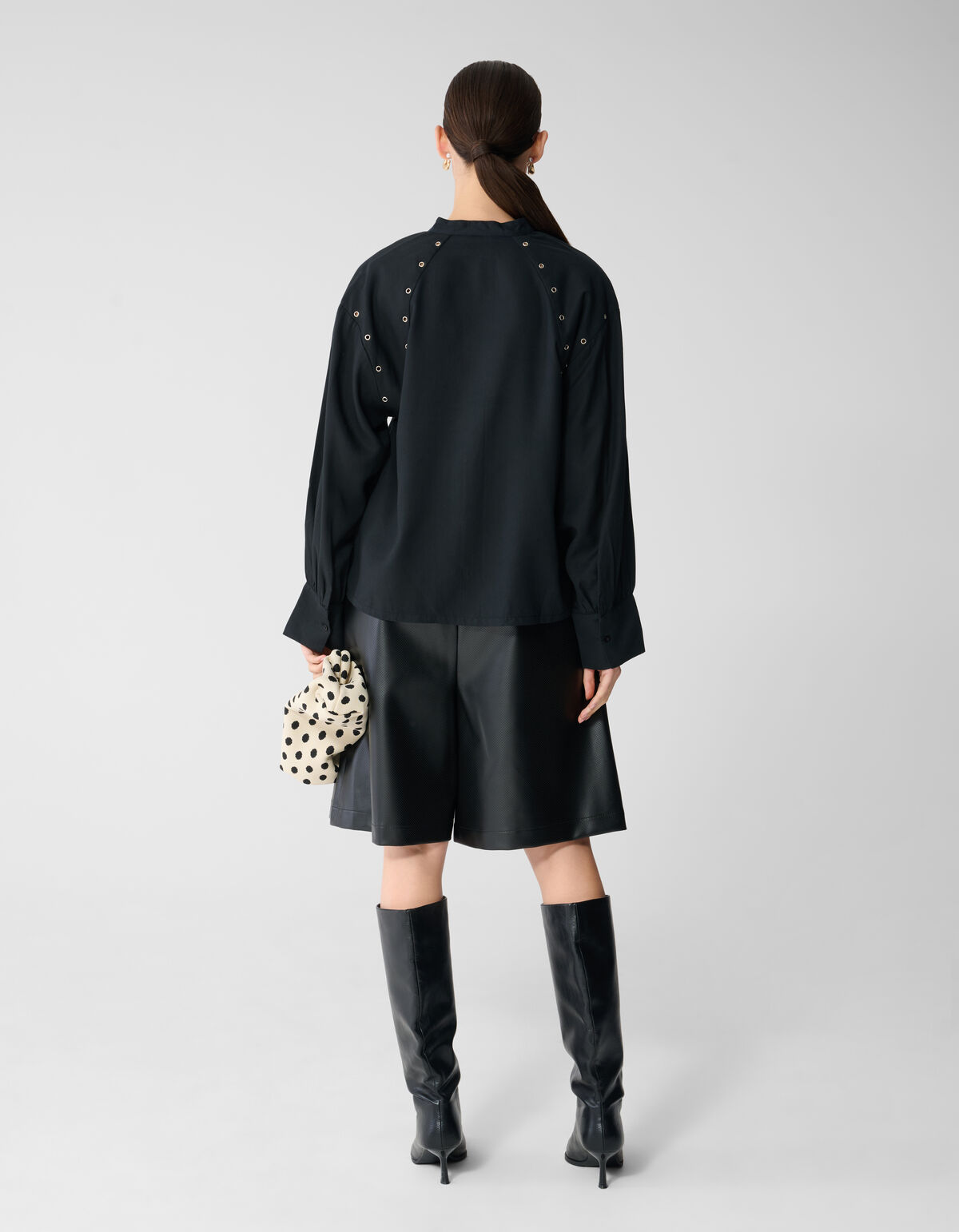 Eyelet Bluse Schwarz SHOEBY WOMEN