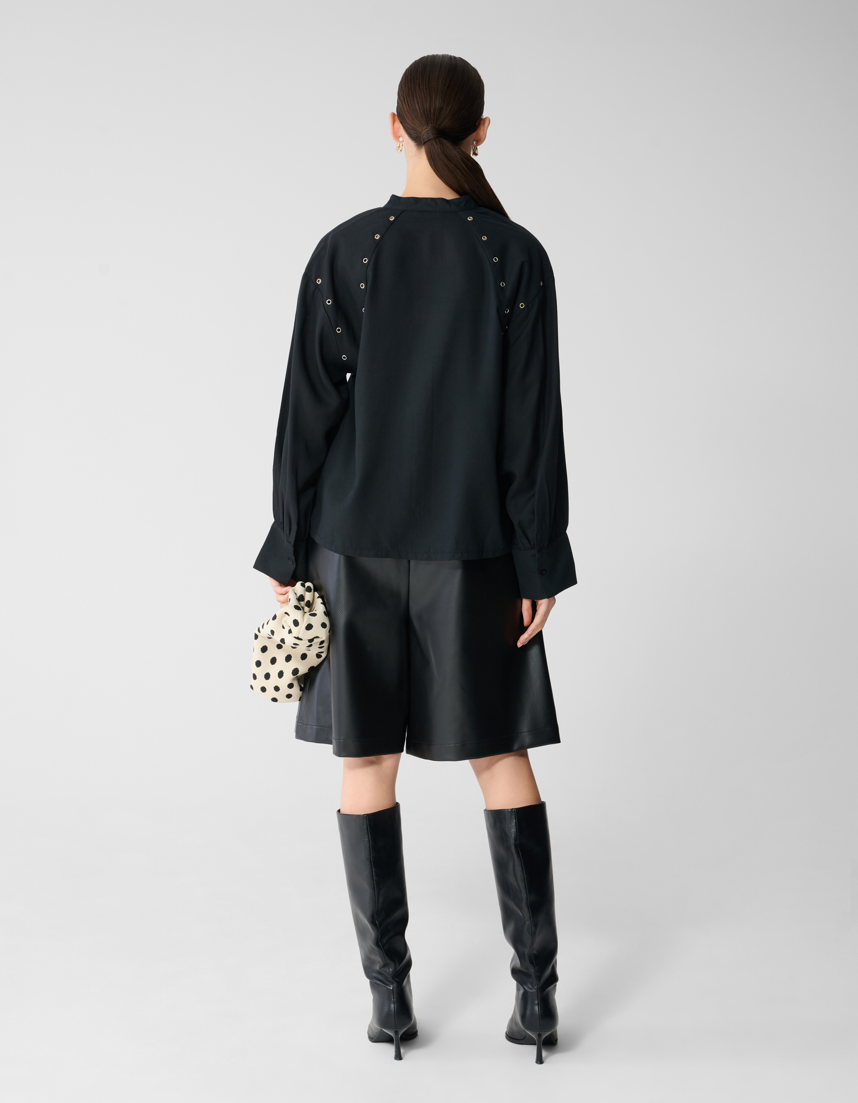 Eyelet Bluse Schwarz SHOEBY WOMEN