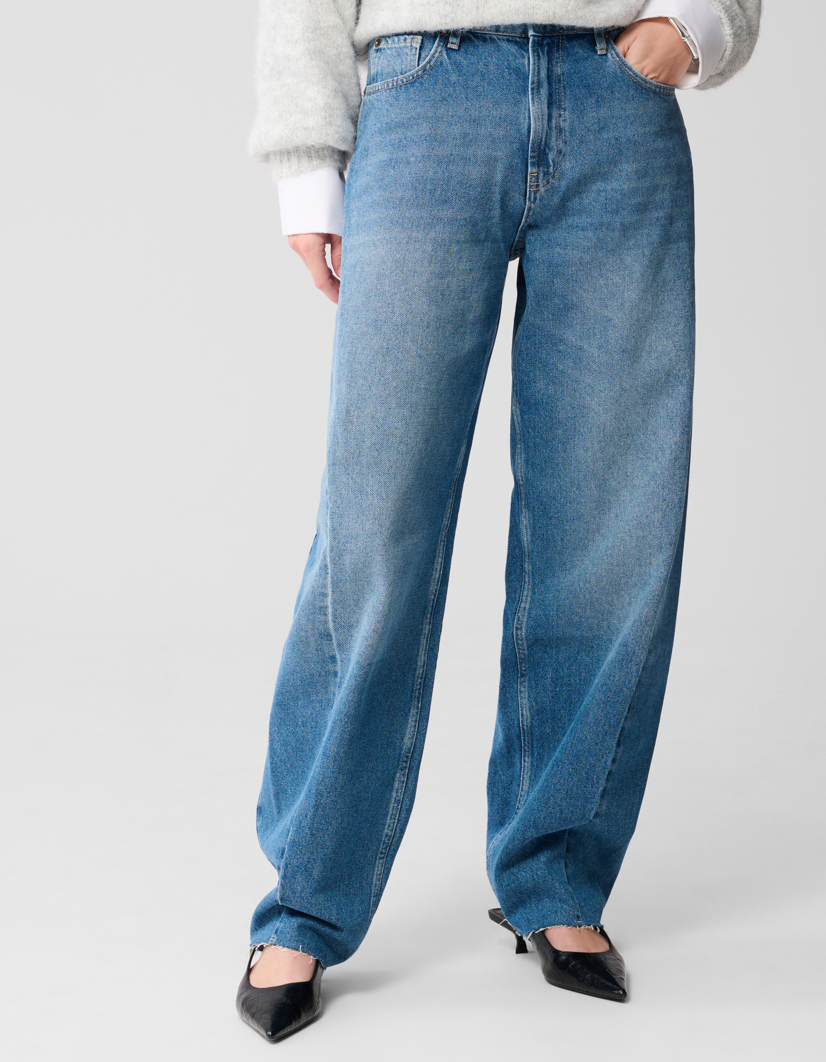 Barrel Fit Jeans Mediumstone SHOEBY WOMEN