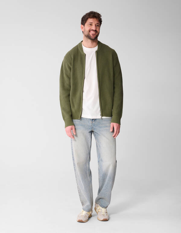 Strickjacke Khaki SHOEBY MEN