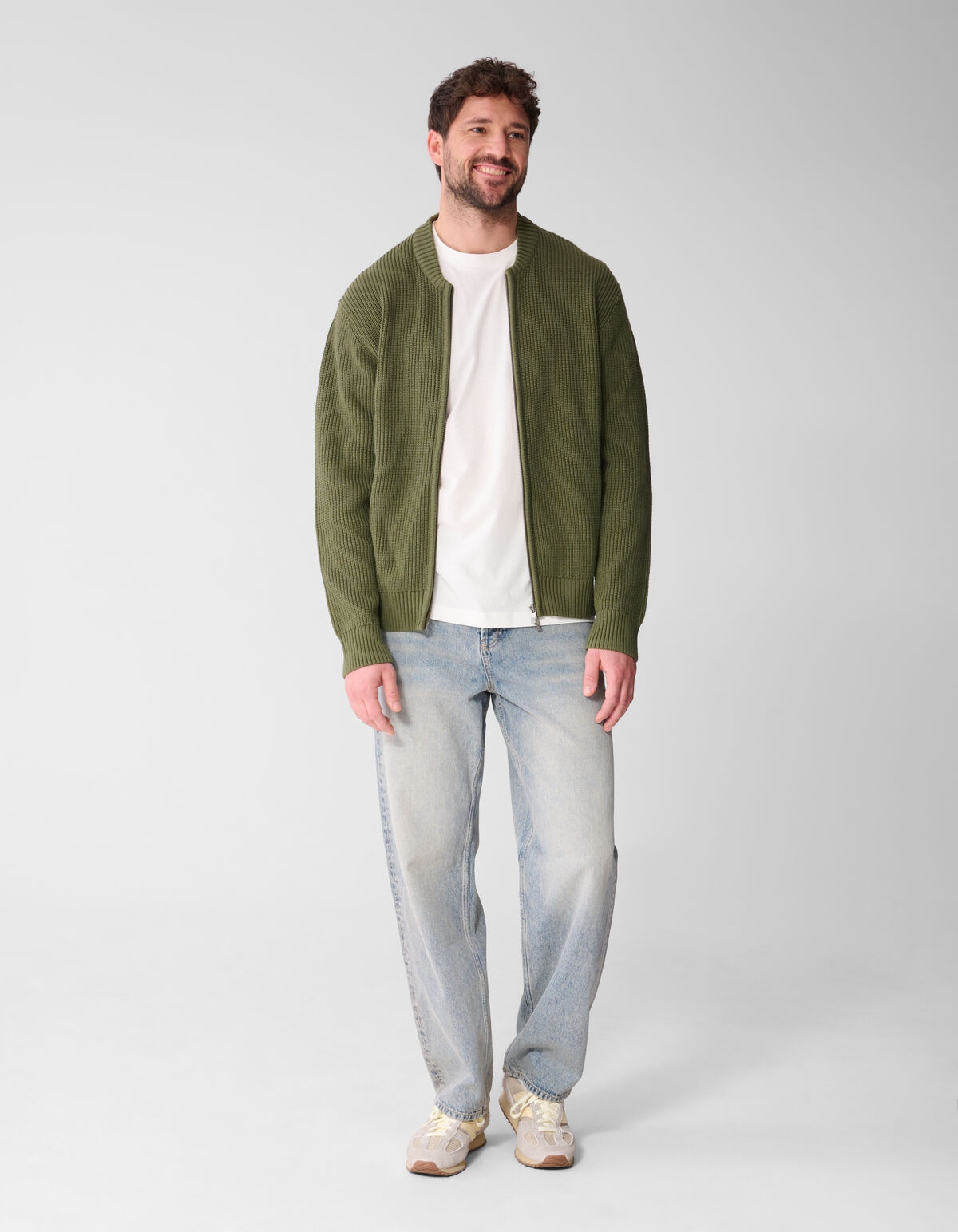 Strickjacke Khaki SHOEBY MEN