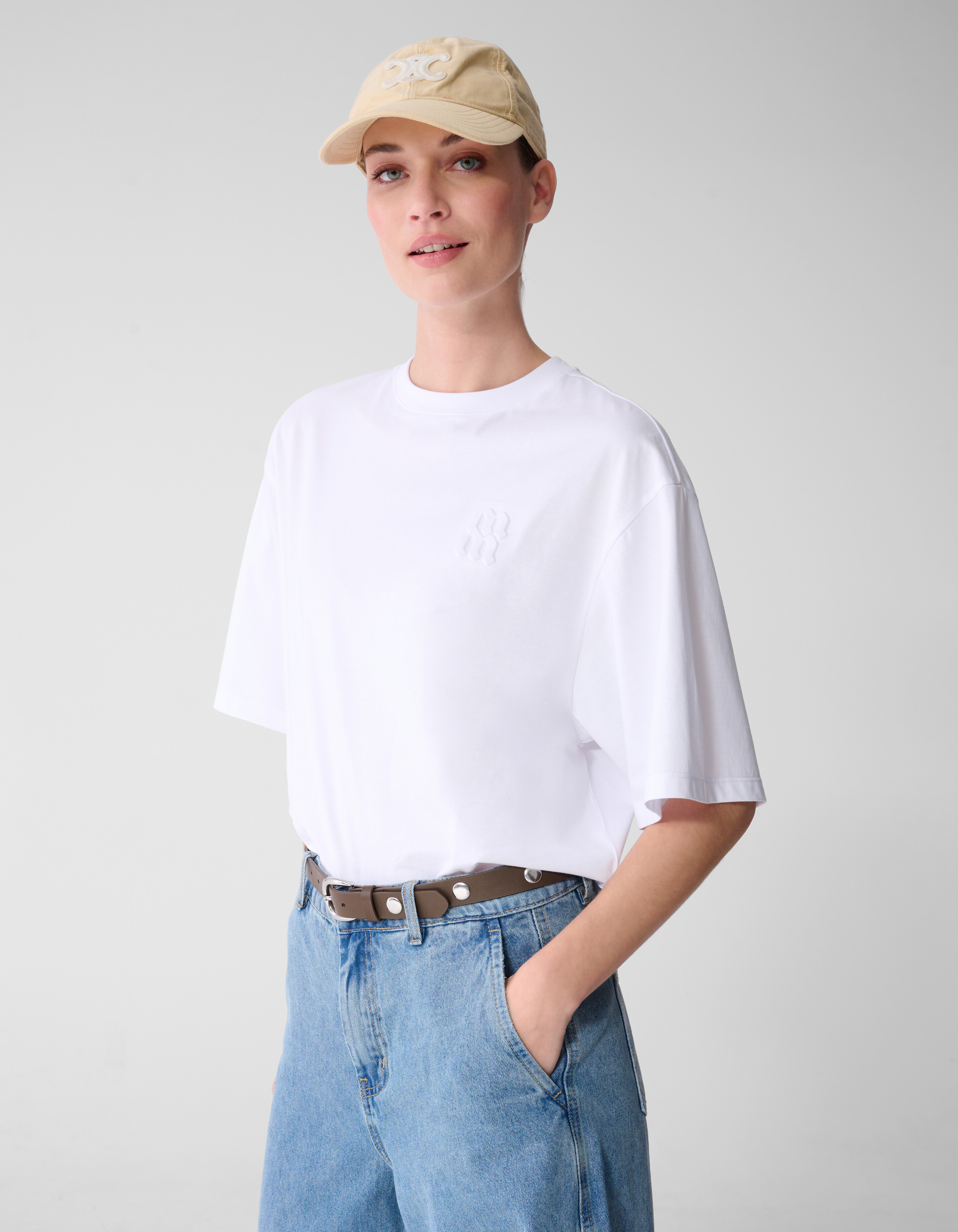 Oversized Logo T-Shirt Wei&szlig; von Mieke SHOEBY WOMEN