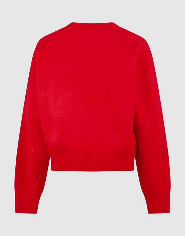 Strik Amore Knit Trui Rood SHOEBY GIRLS