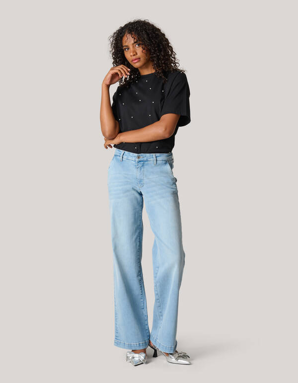 Wide Leg Jeans Mediumstone SHOEBY WOMEN