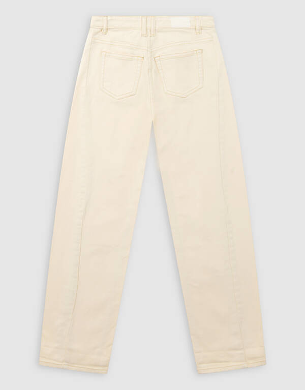 Barrel Fit Broek Gebroken Wit SHOEBY GIRLS