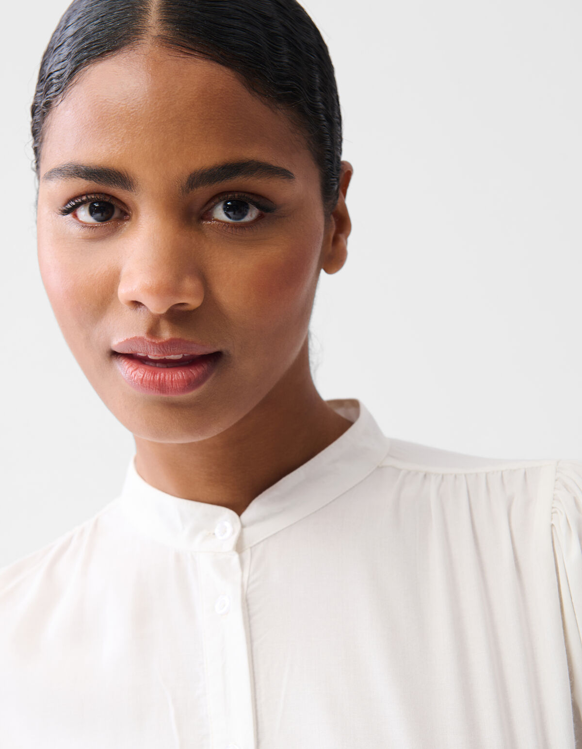 Cord-Stickerei Bluse Gebroken Wit By Fred SHOEBY WOMEN