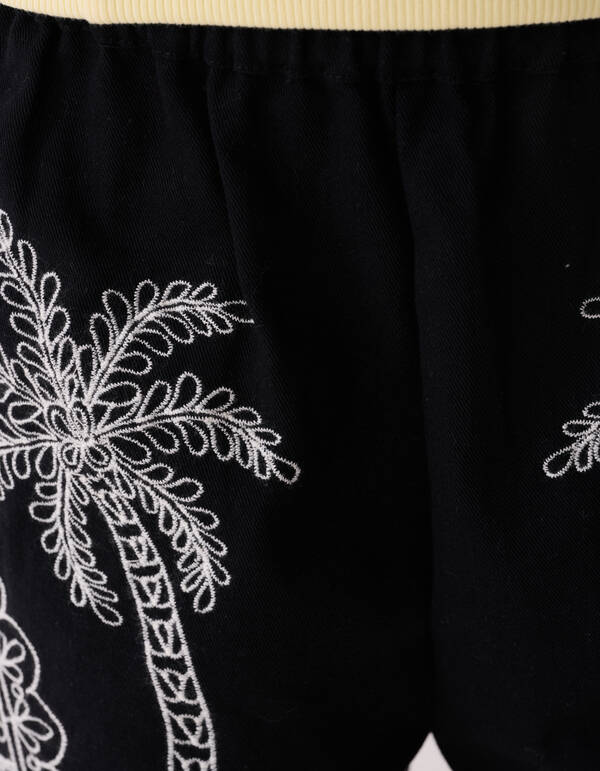 Palmstickerei Kurz Schwarz SHOEBY GIRLS