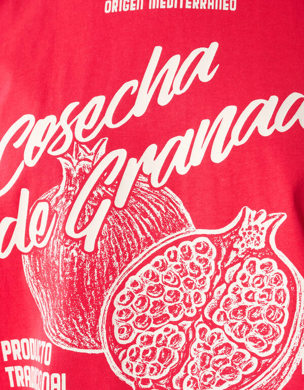 Granada Artwork T-Shirt Rot SHOEBY WOMEN