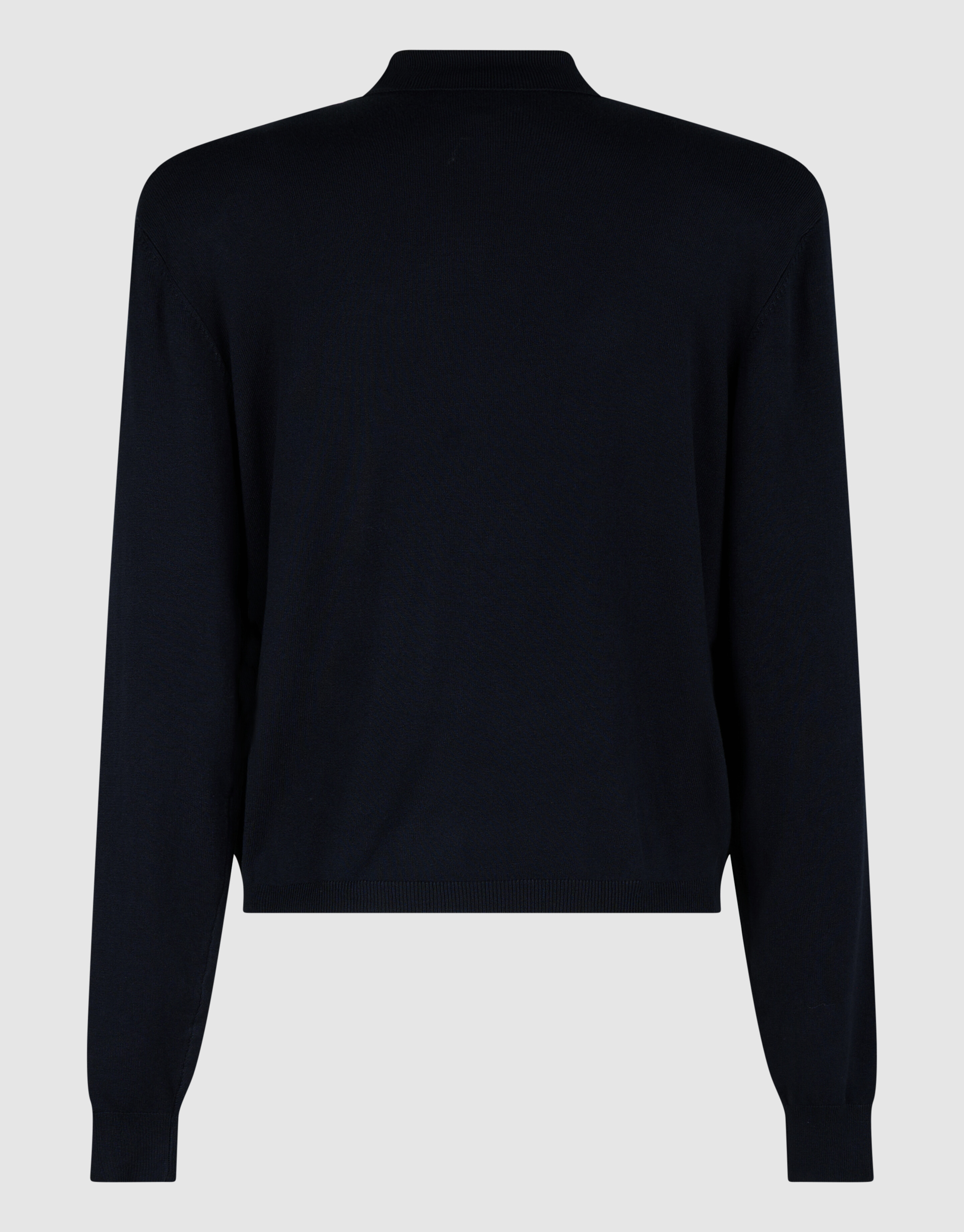 Gebreide Longsleeve Polo Donkerblauw SHOEBY WOMEN