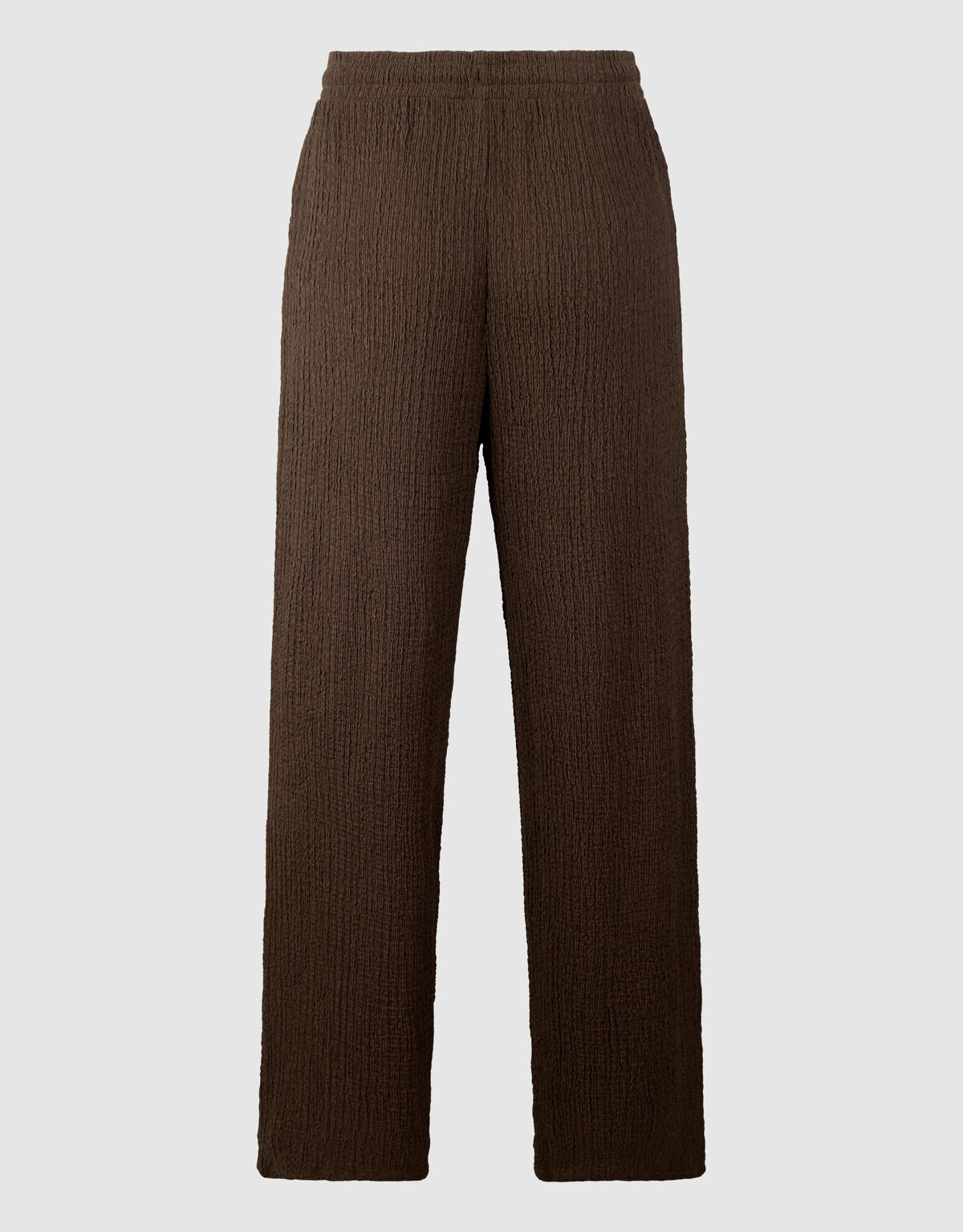 Crinkle Wide-Leg-Hose Braun SHOEBY WOMEN