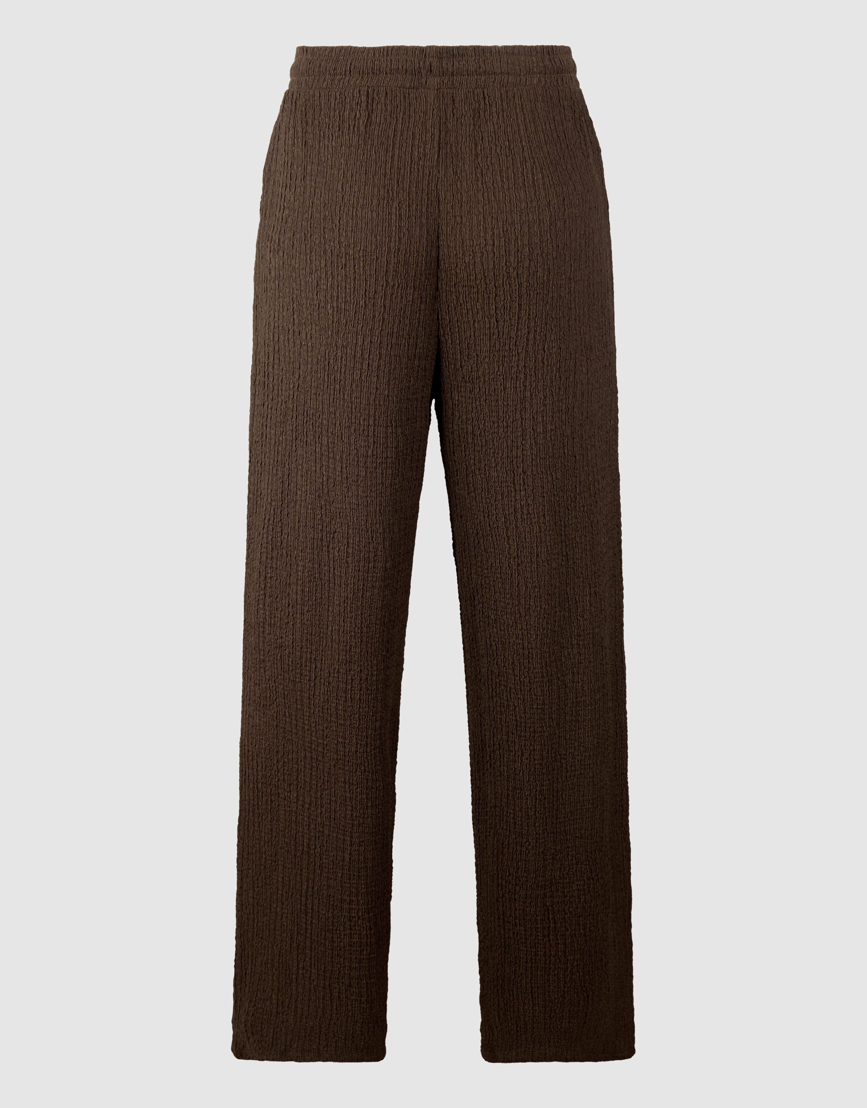 Crinkle Wide-Leg-Hose Braun SHOEBY WOMEN
