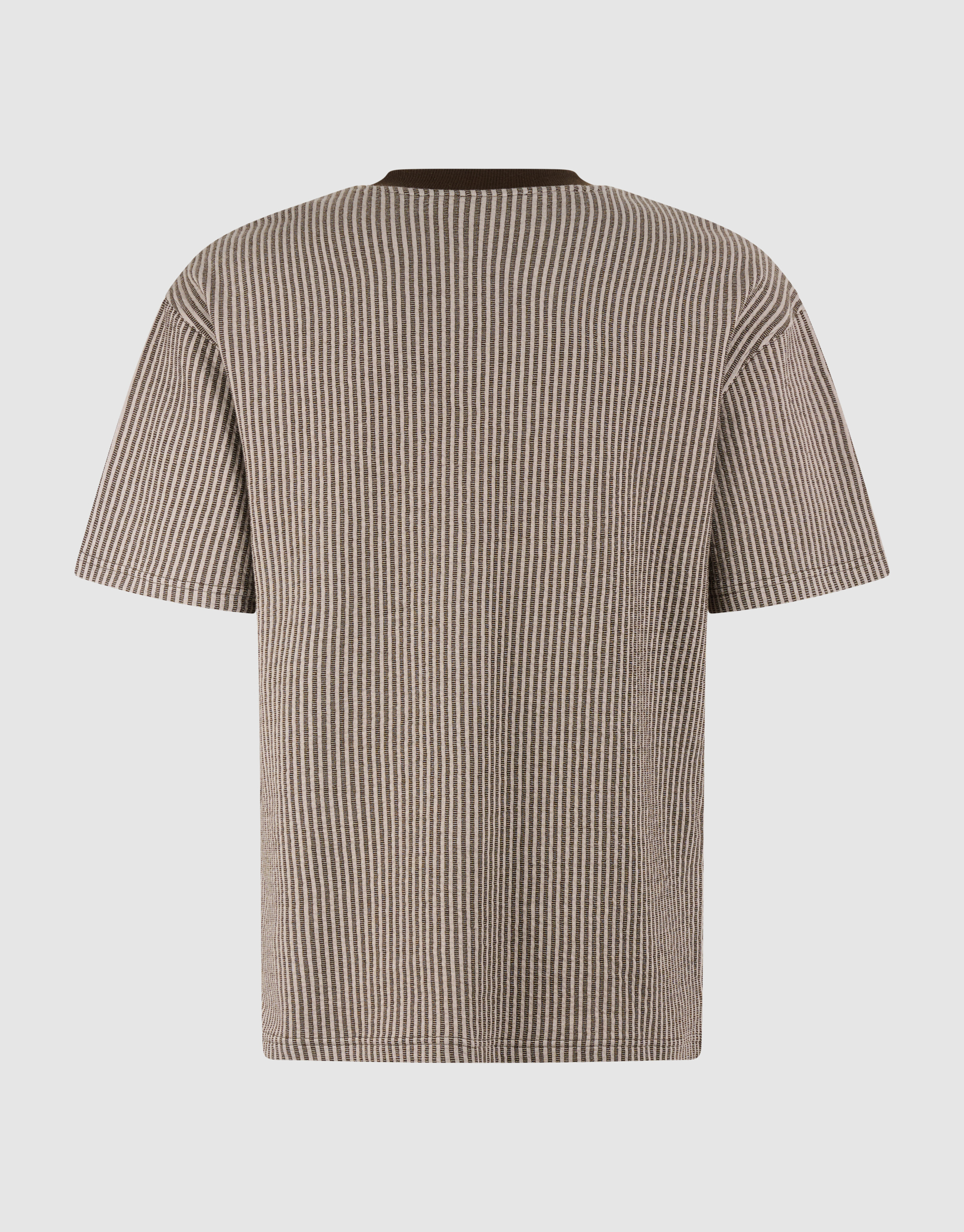 Seersucker-T-Shirt, Braun SHOEBY MEN