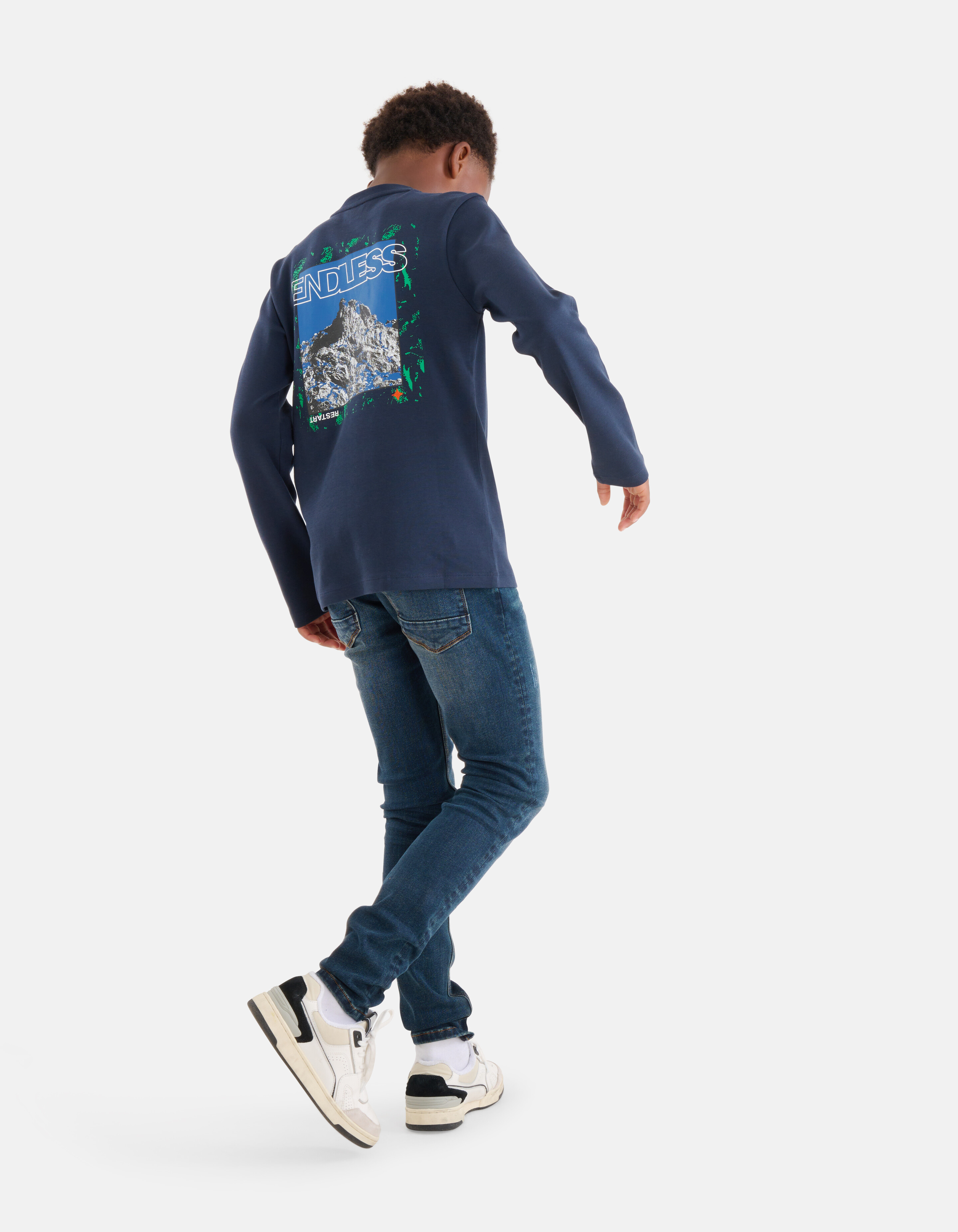 Artwork Longsleeve Dunkelblau SHOEBY BOYS