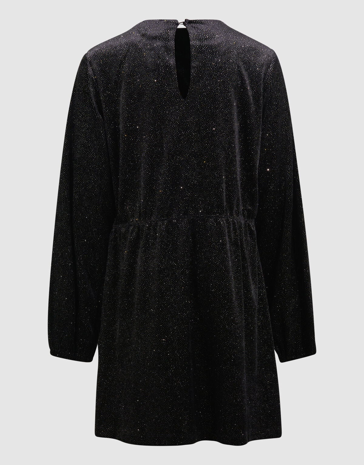 Schwarzes Minikleid aus Samt mit Schleife SHOEBY GIRLS