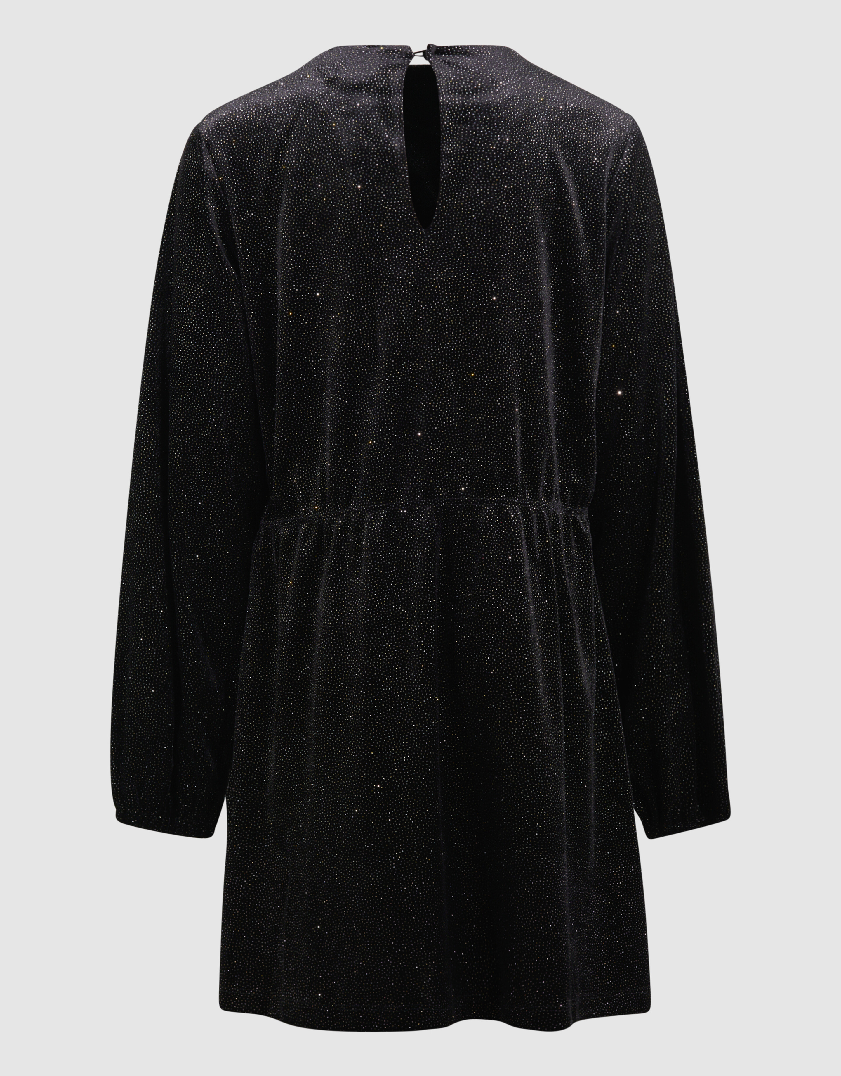 Schwarzes Minikleid aus Samt mit Schleife SHOEBY GIRLS