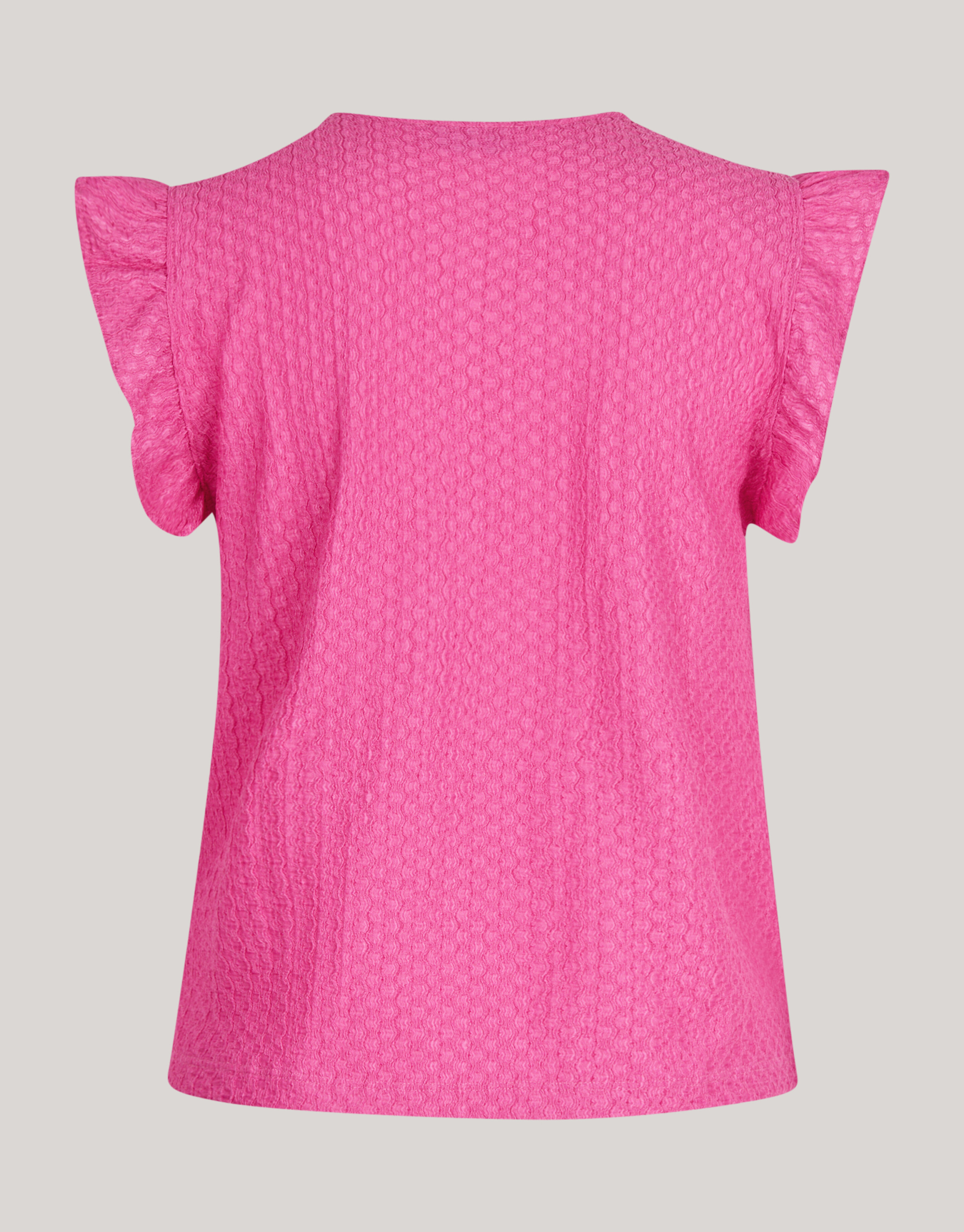 Crinkle Ruffle Top Roze SHOEBY WOMEN