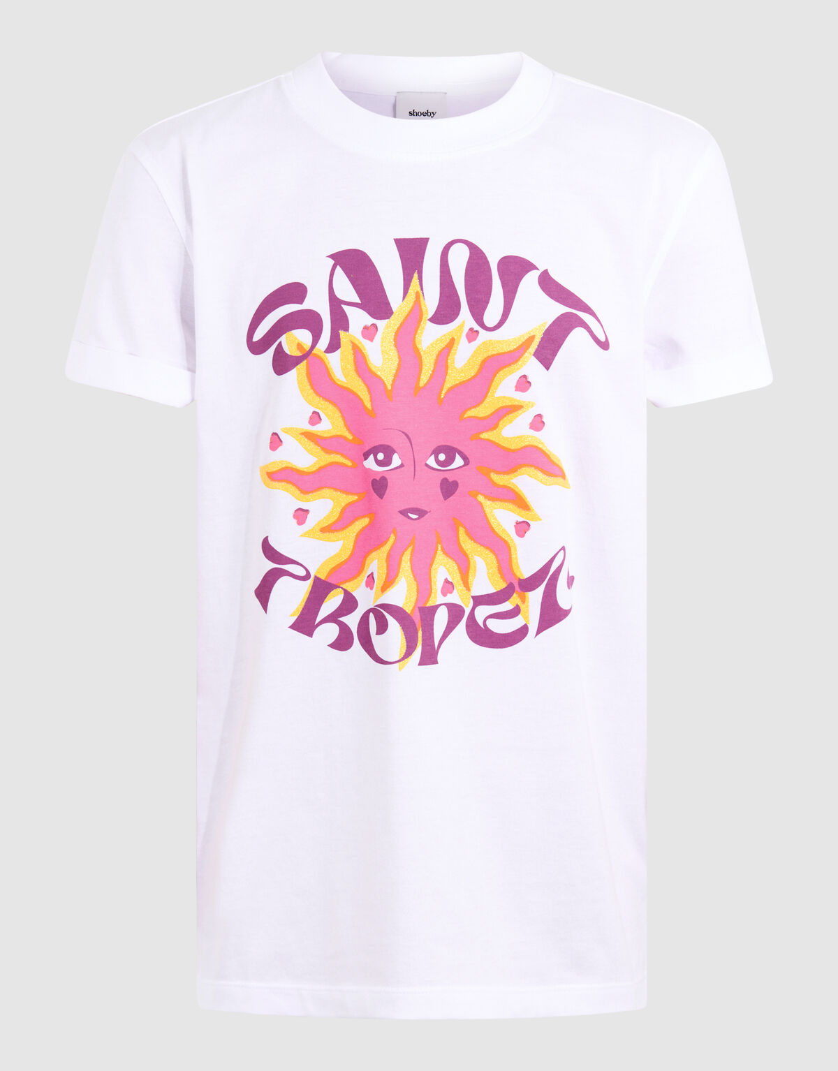 Saint Topez Artwork T-shirt Wei&szlig; SHOEBY GIRLS