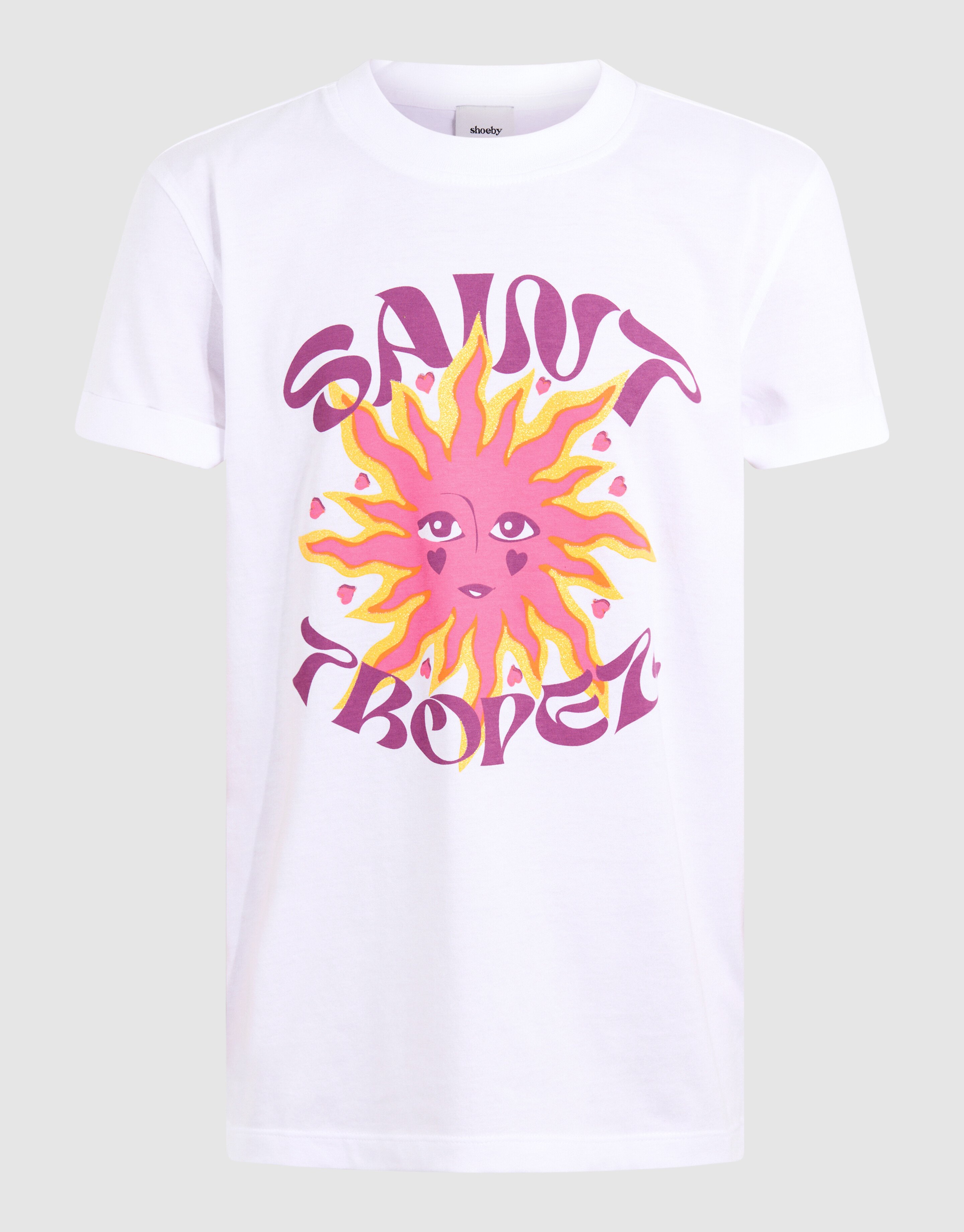 Saint Topez Artwork T-shirt Weiß SHOEBY GIRLS