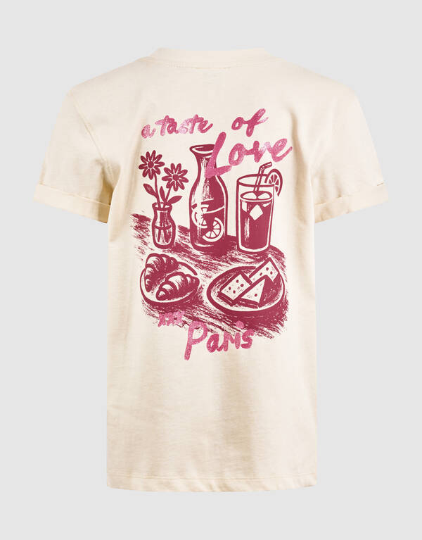 Taste Of Love Artwork T-Shirt Sand SHOEBY GIRLS