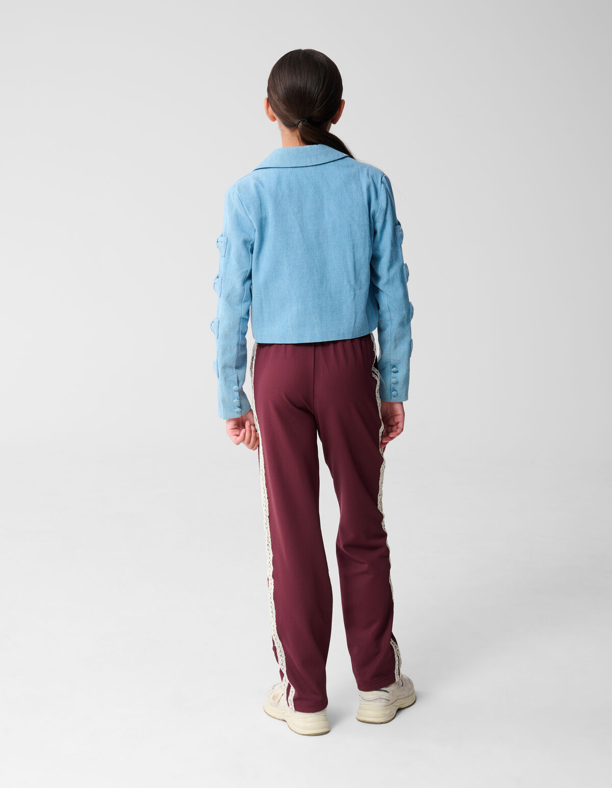 Gek&uuml;rzter Blazer mit Schleife Blau SHOEBY GIRLS