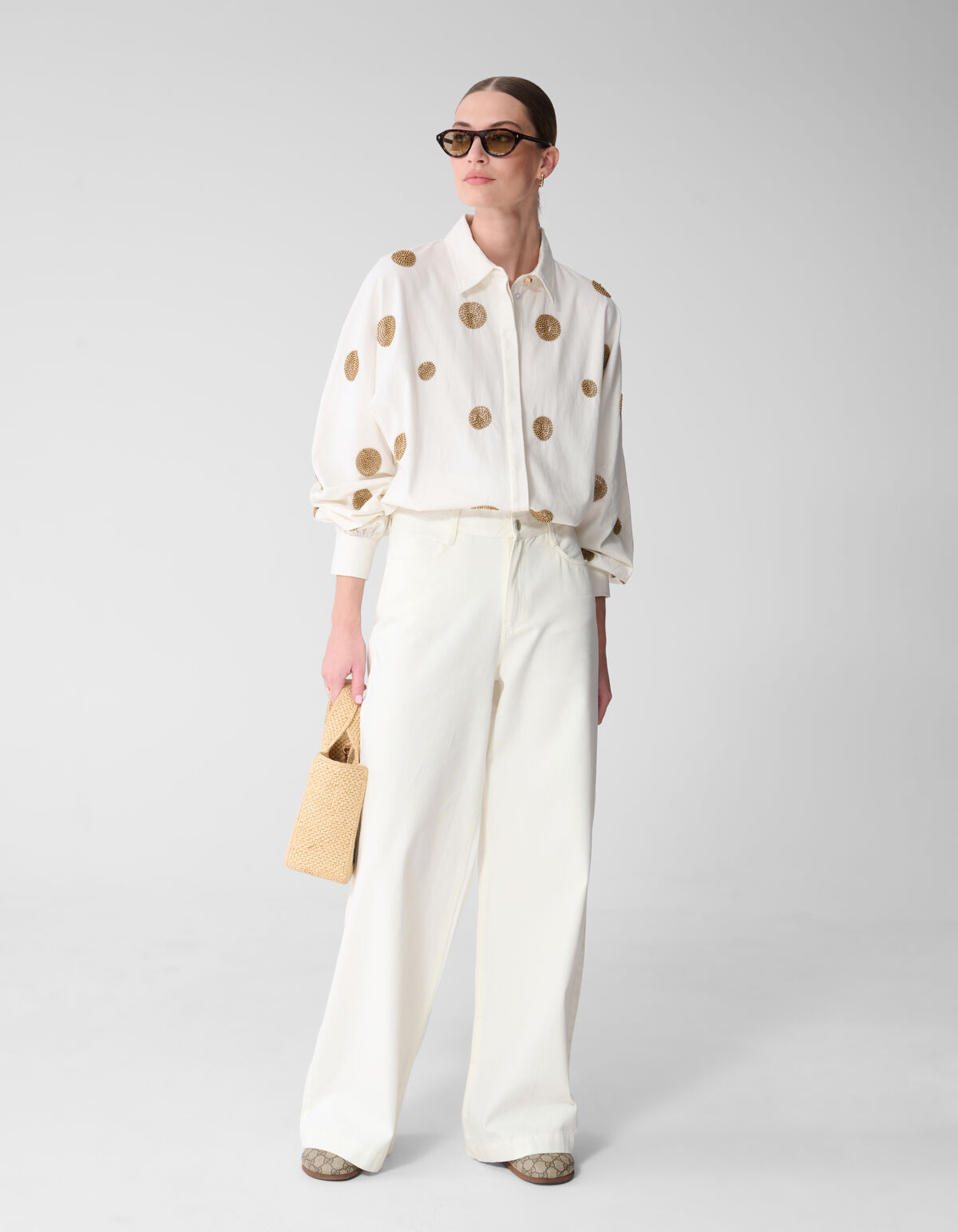 Wide-Leg-Fit-Jeans Wei&szlig; von Mieke SHOEBY WOMEN