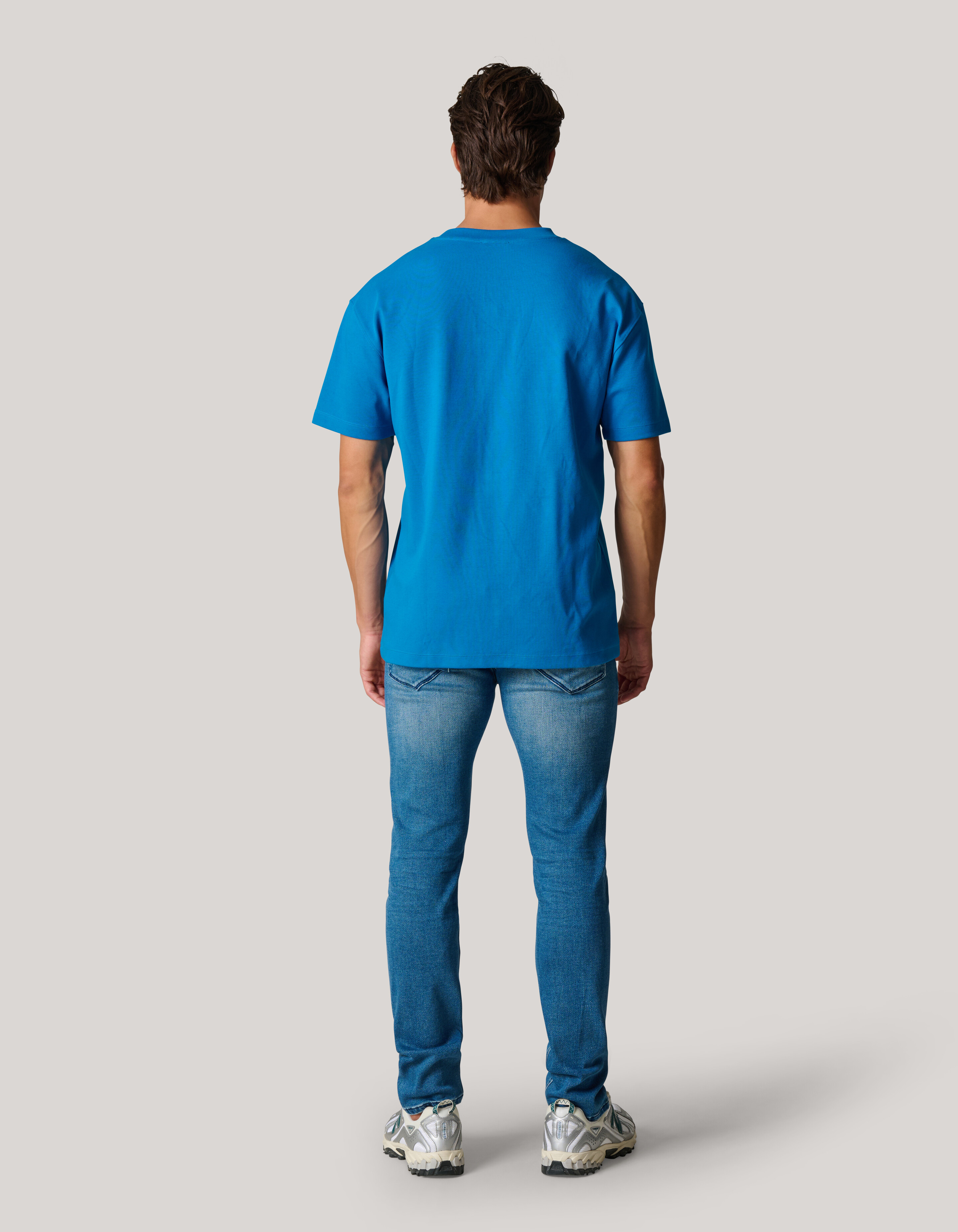 Basic T-shirt Blau SHOEBY MEN