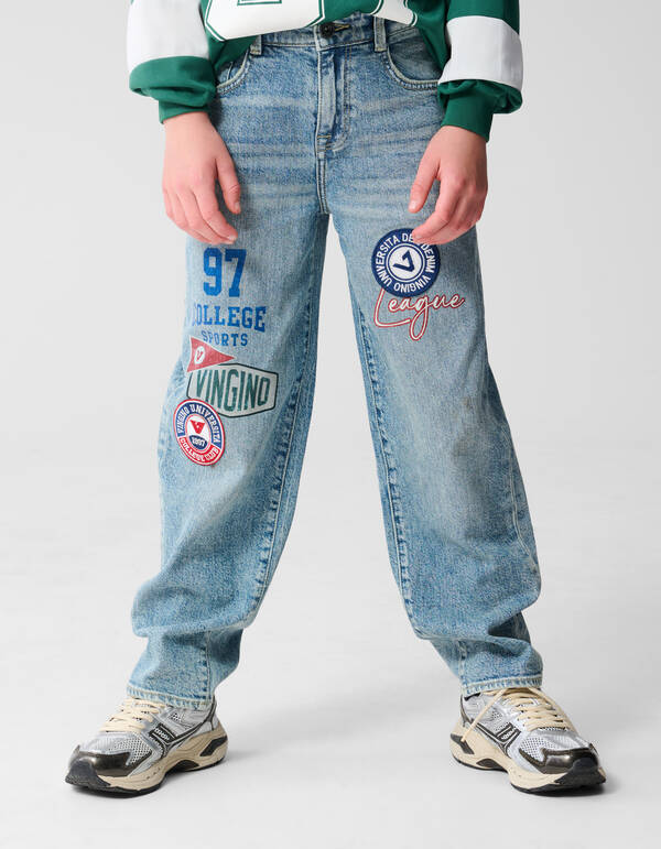 Embleem Relaxed Fit Jeans Blau SHOEBY BOYS