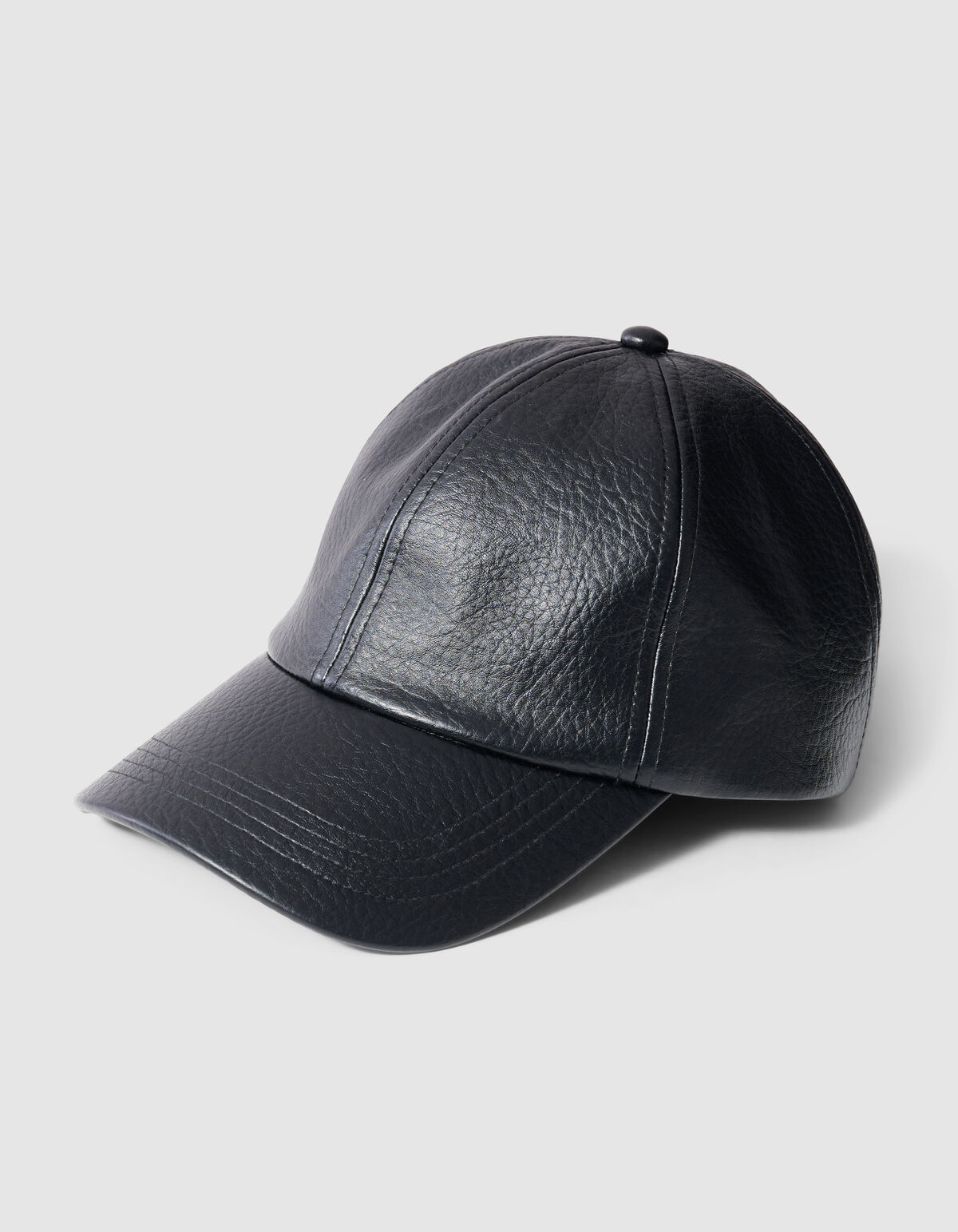 Vegane Leder-Cap Schwarz SHOEBY ACCESSOIRES