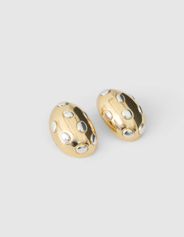 Ei Ohrringe Gold/Silber SHOEBY ACCESSOIRES