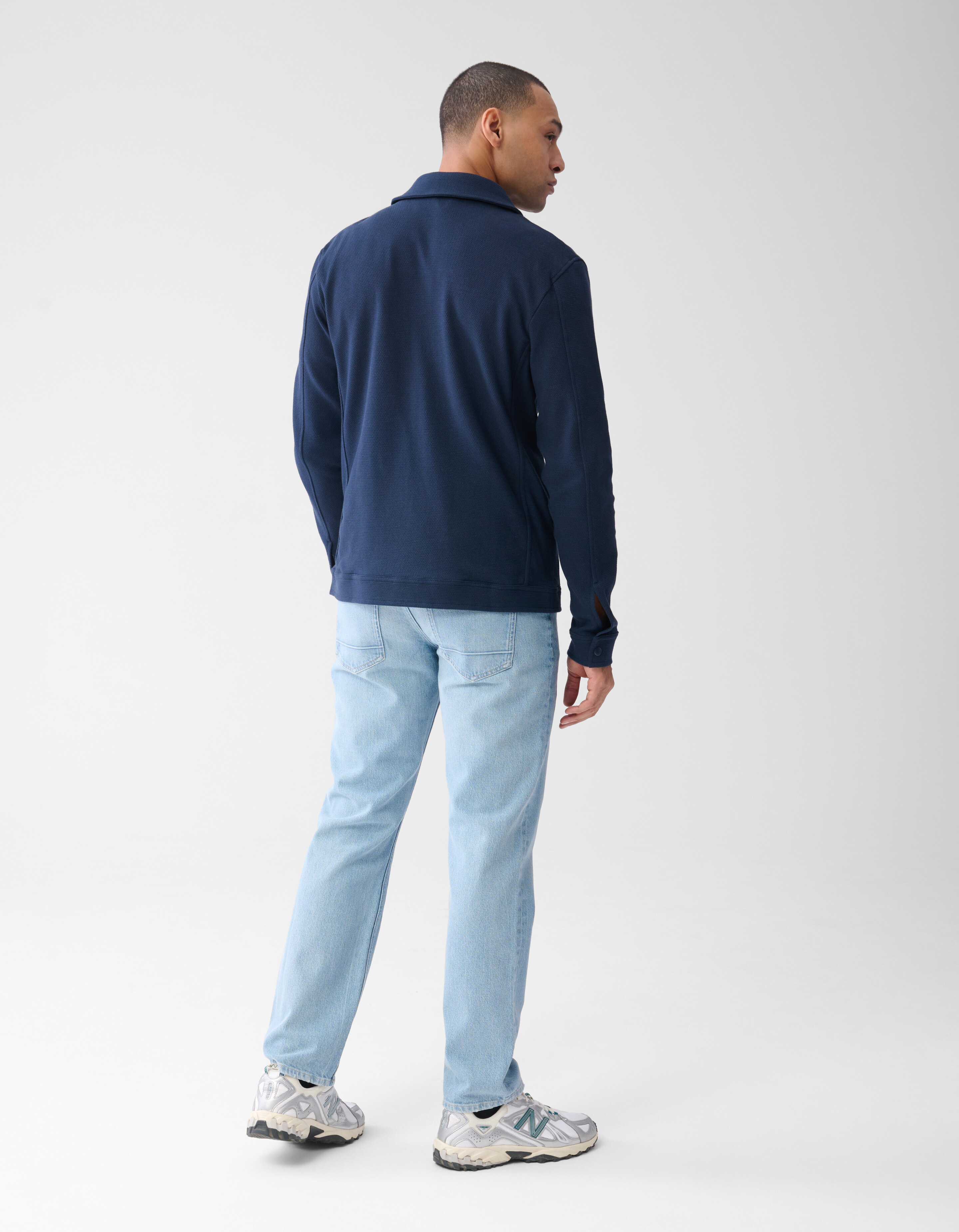 Piqué-Jacke Dunkelblau SHOEBY MEN