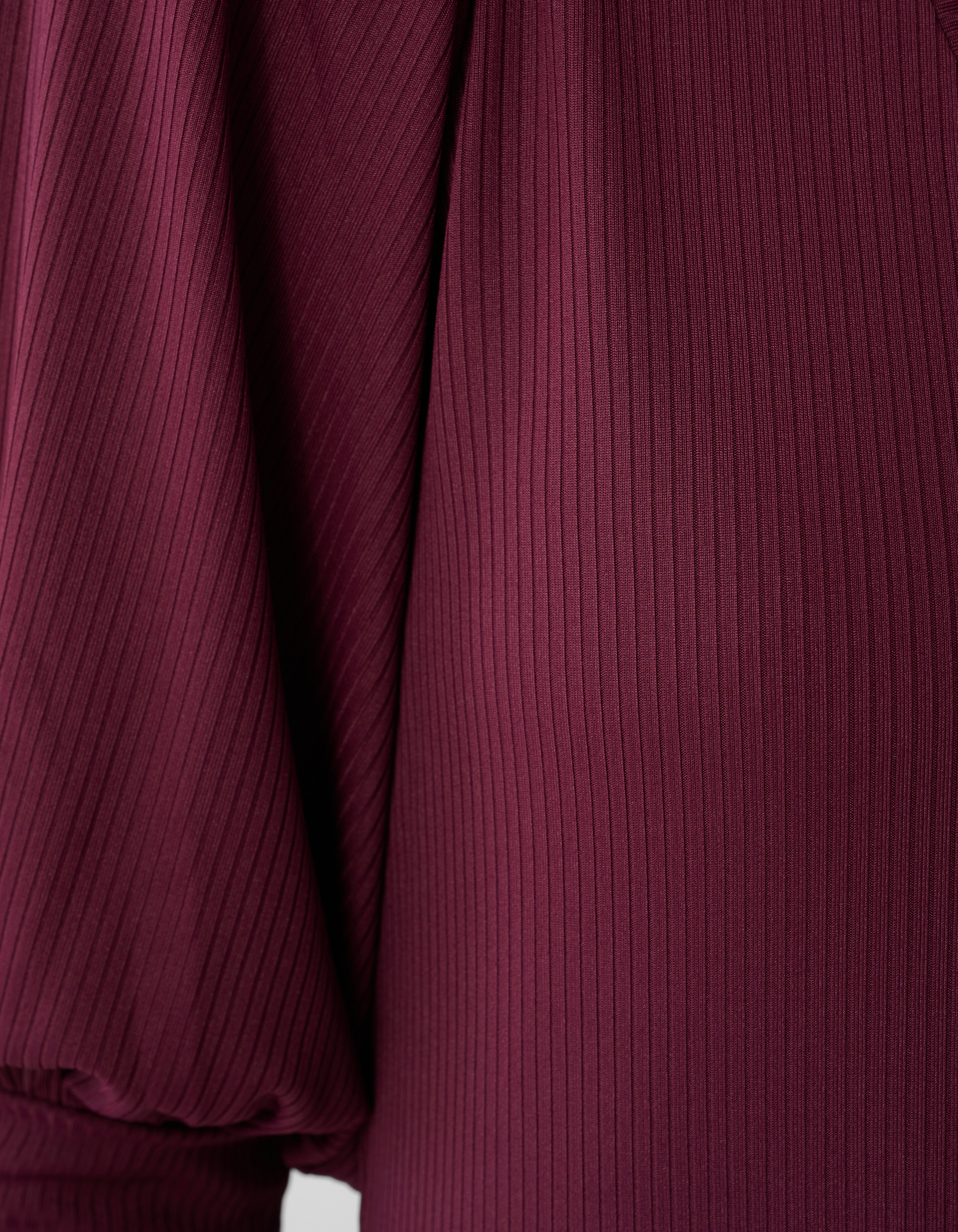 Rippstrick-Oberteil Dunkelrot SHOEBY WOMEN