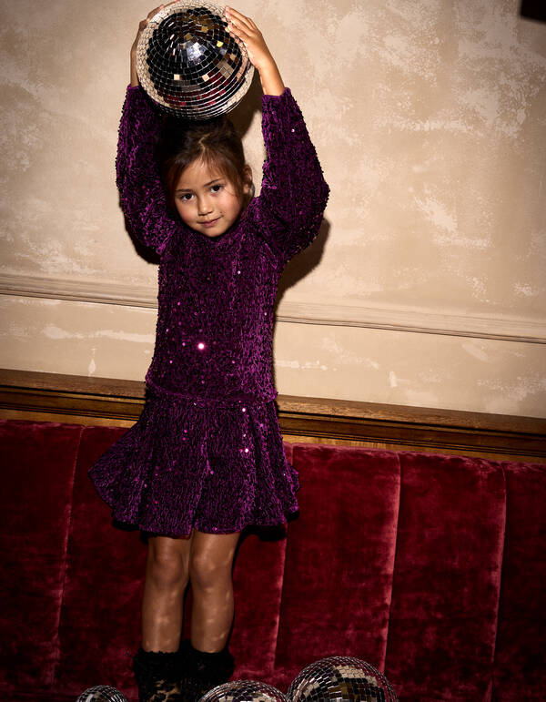 Sequin Minirock Dunkelrosa SHOEBY GIRLS