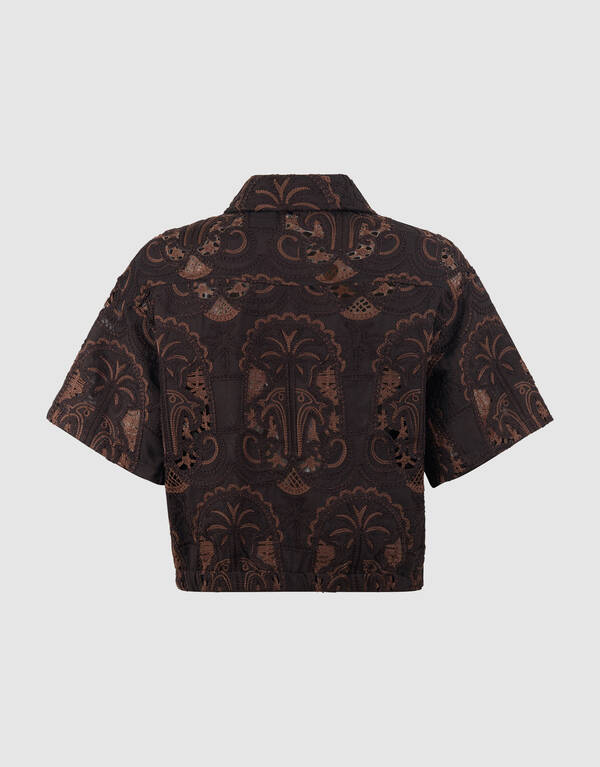 Stickbluse Dunkelbraun von Mieke SHOEBY WOMEN